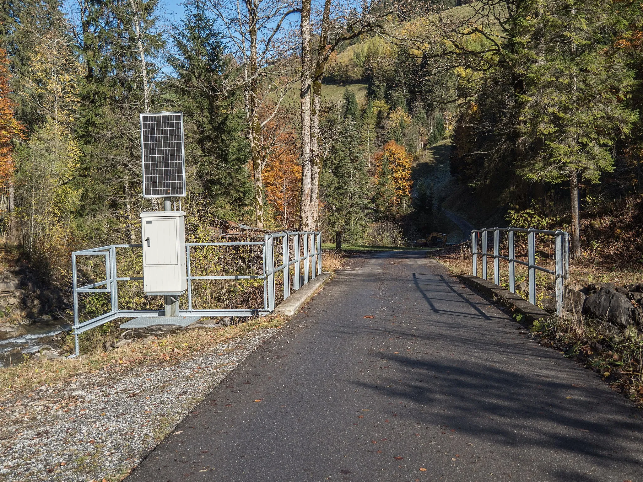 Photo showing: Road Bridge over the Chirel River, Diemtigen, Canton of Bern, Switzerland