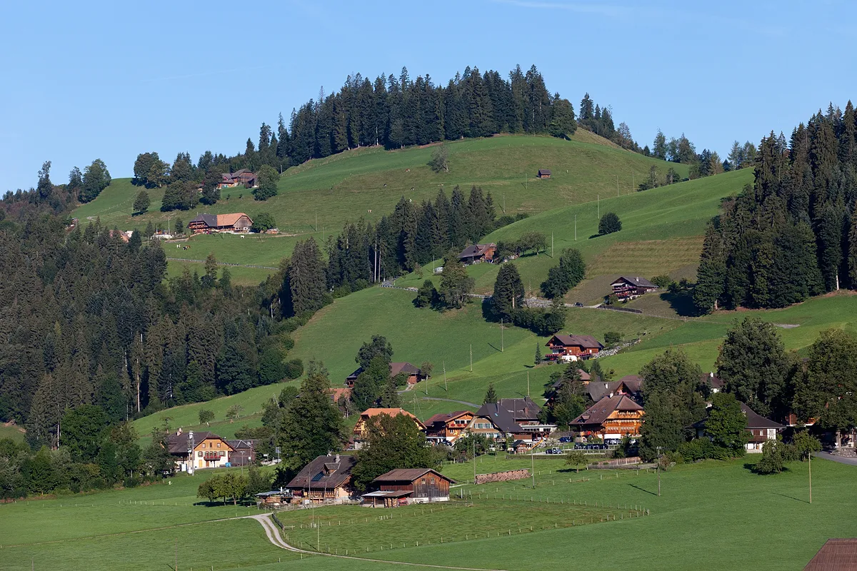 Photo showing: Dorfteil Färzbach (Zentrum) von Schangnau