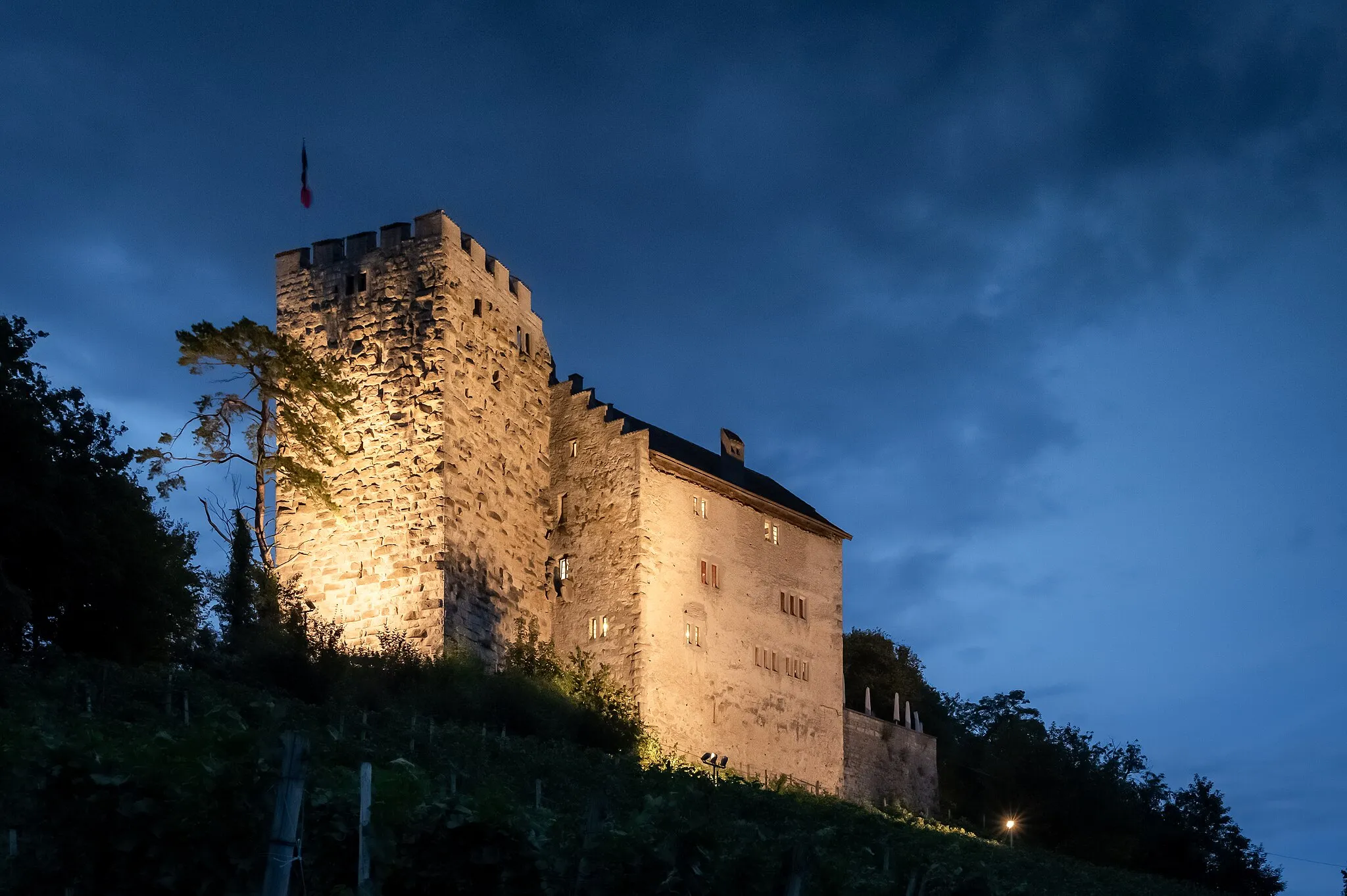 Photo showing: Habsburg Castle (view from south), Community of Habsburg, canton Aargau, Switzerland