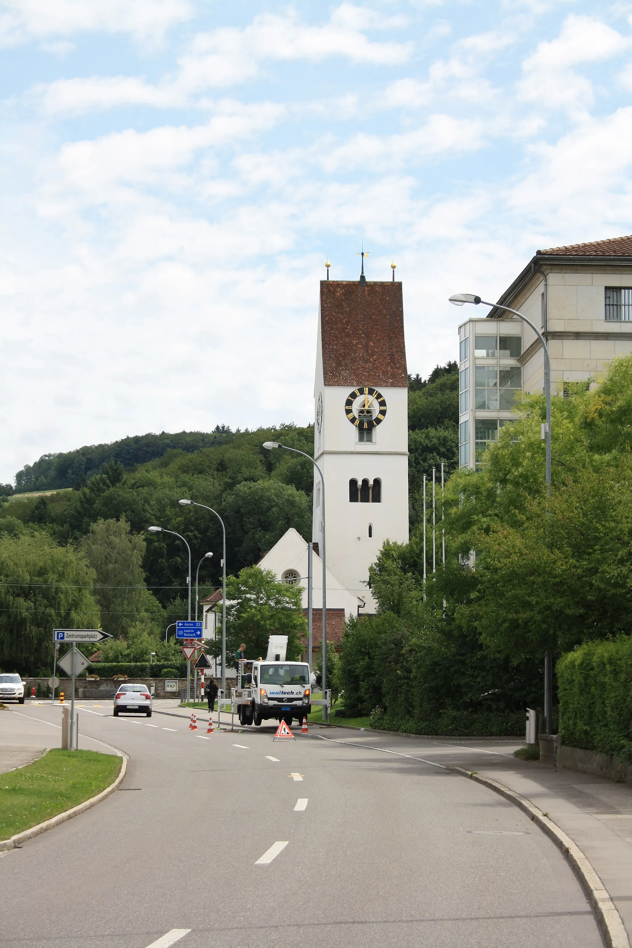 Photo showing: Reformierte Kirche, Unterkulm