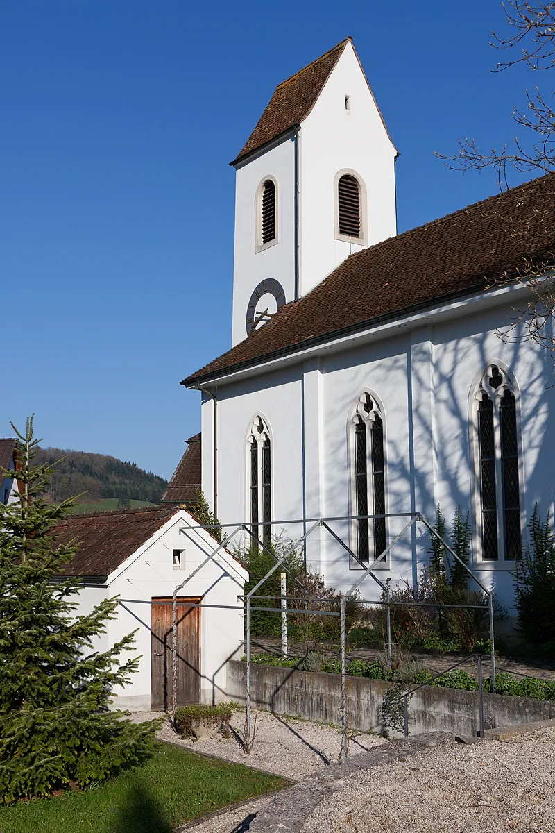 Photo showing: Die reformierte Kirche St. Stephan (Kulturdenkmal) in Rothenfluh