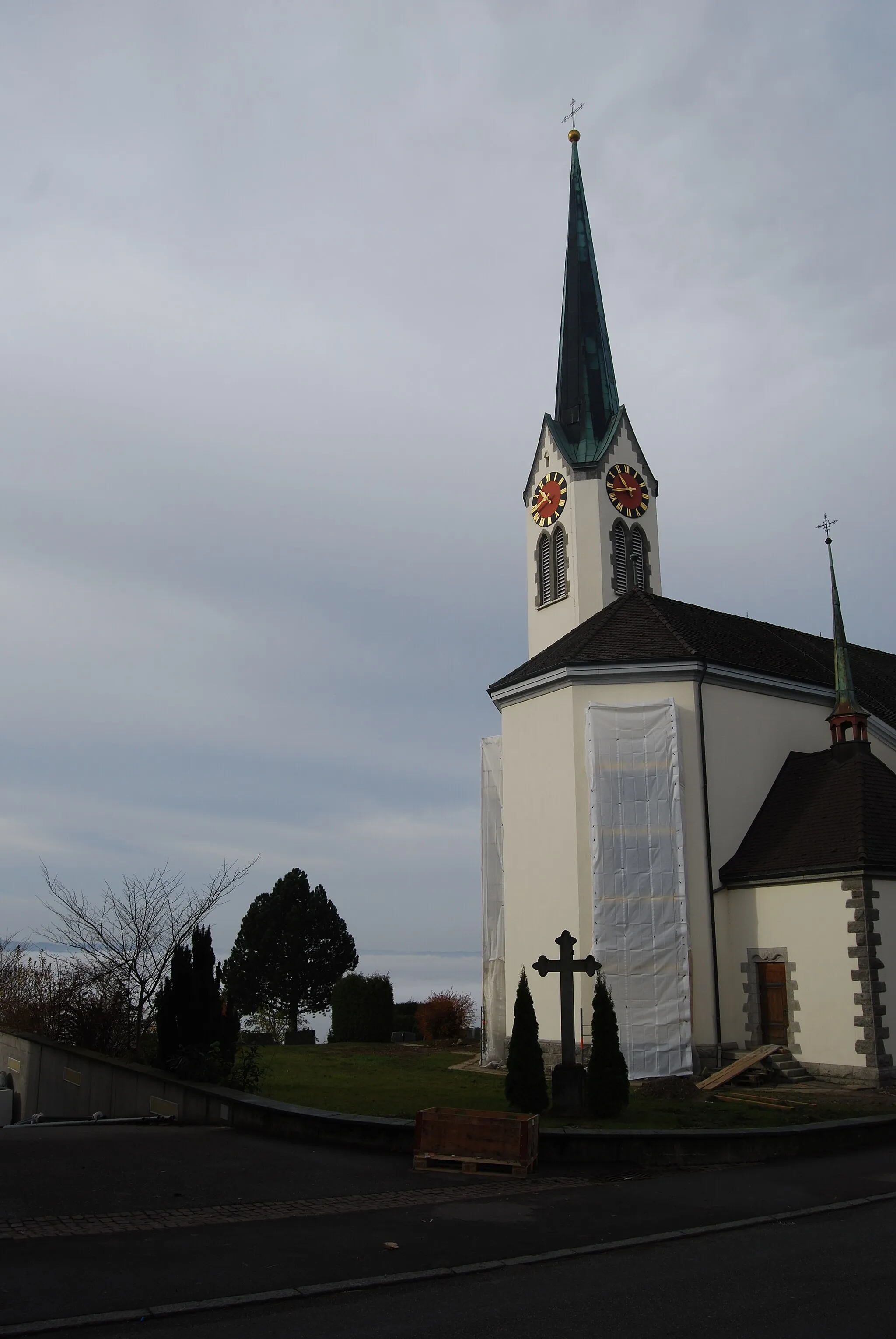 Photo showing: Church of Berikon, canton of Aargau, Switzerland