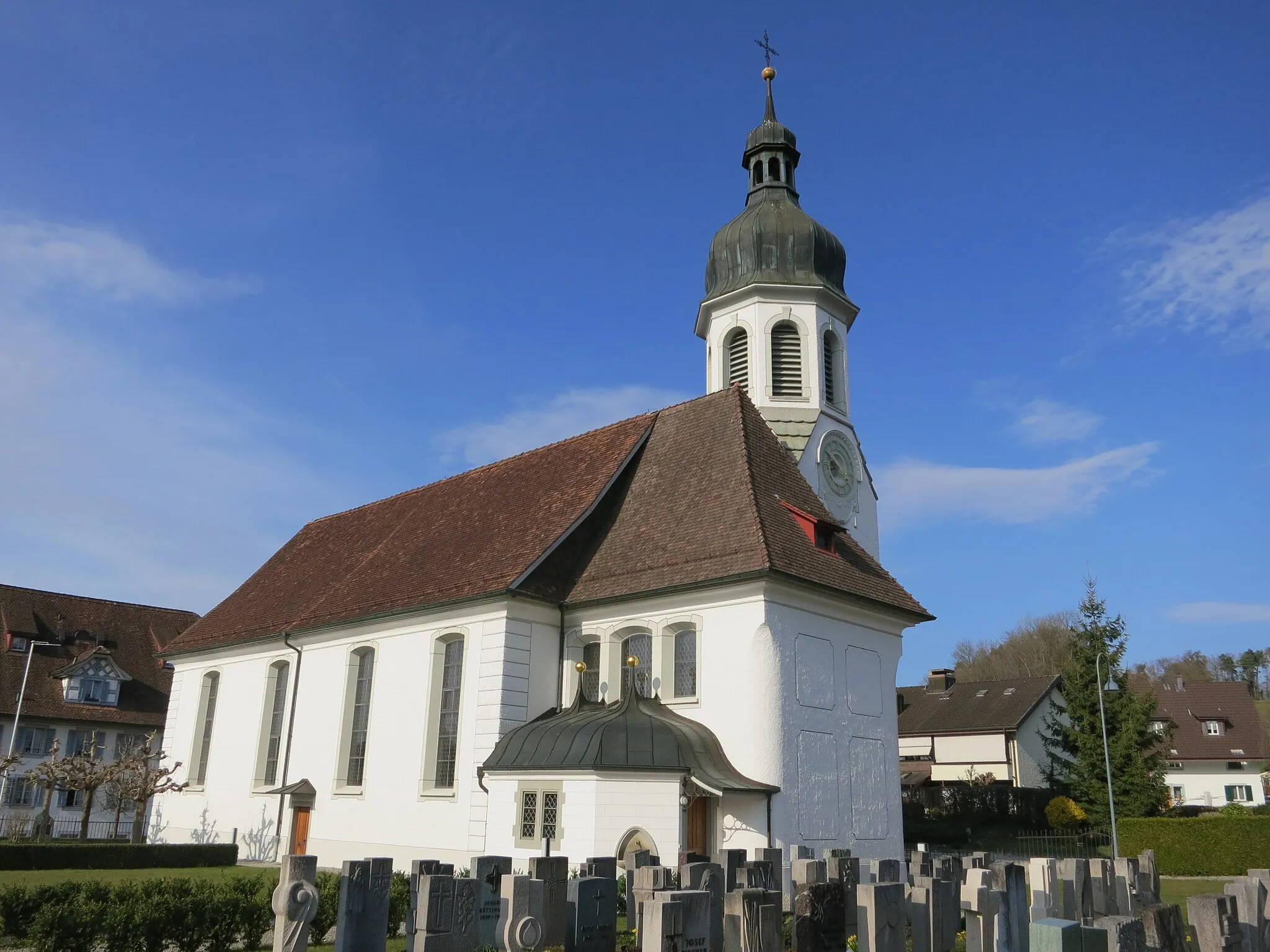 Photo showing: Kirche, Jonen AG, Schweiz