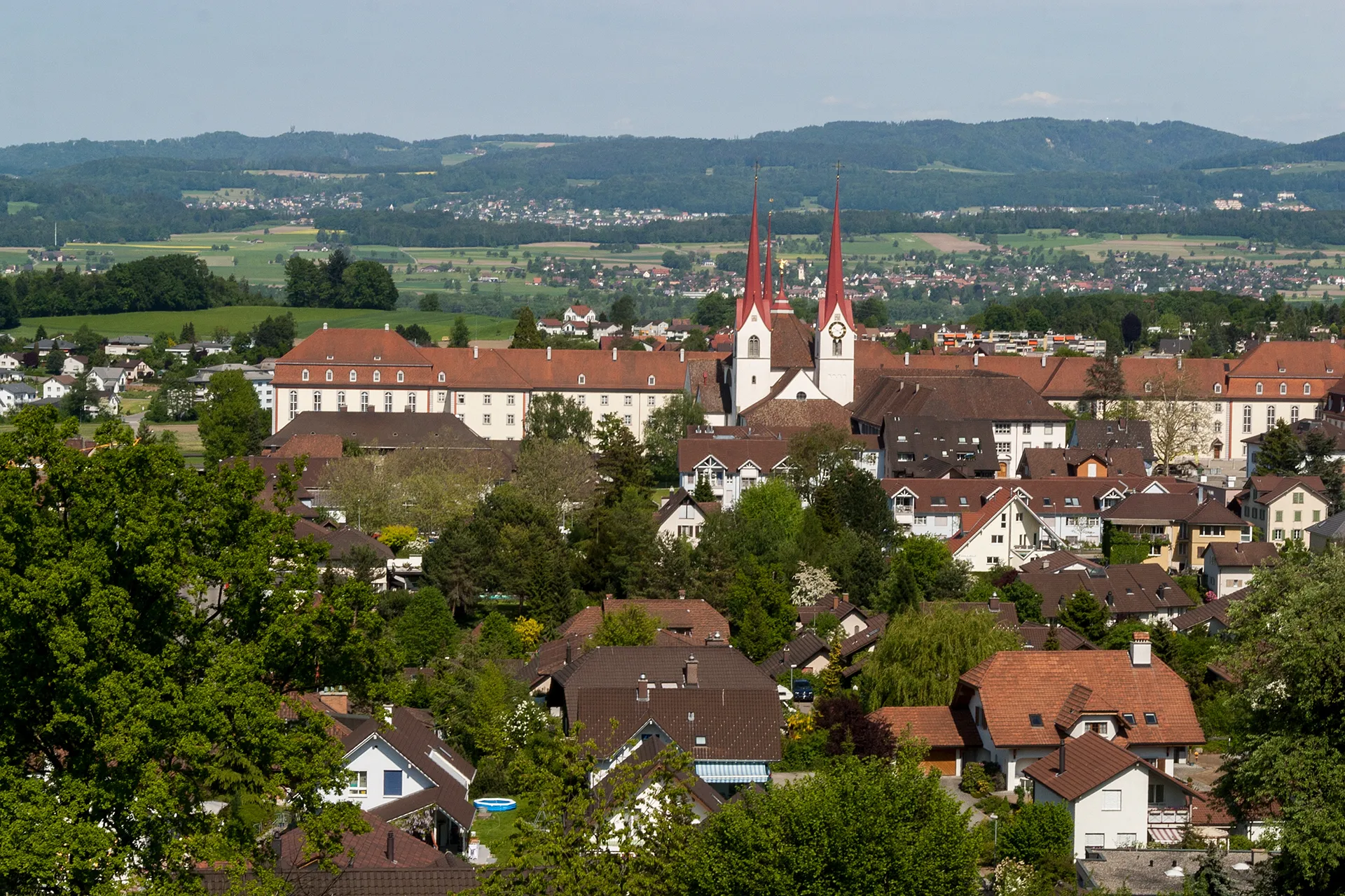 Photo showing: Blick zum Kloster in Muri (AG)