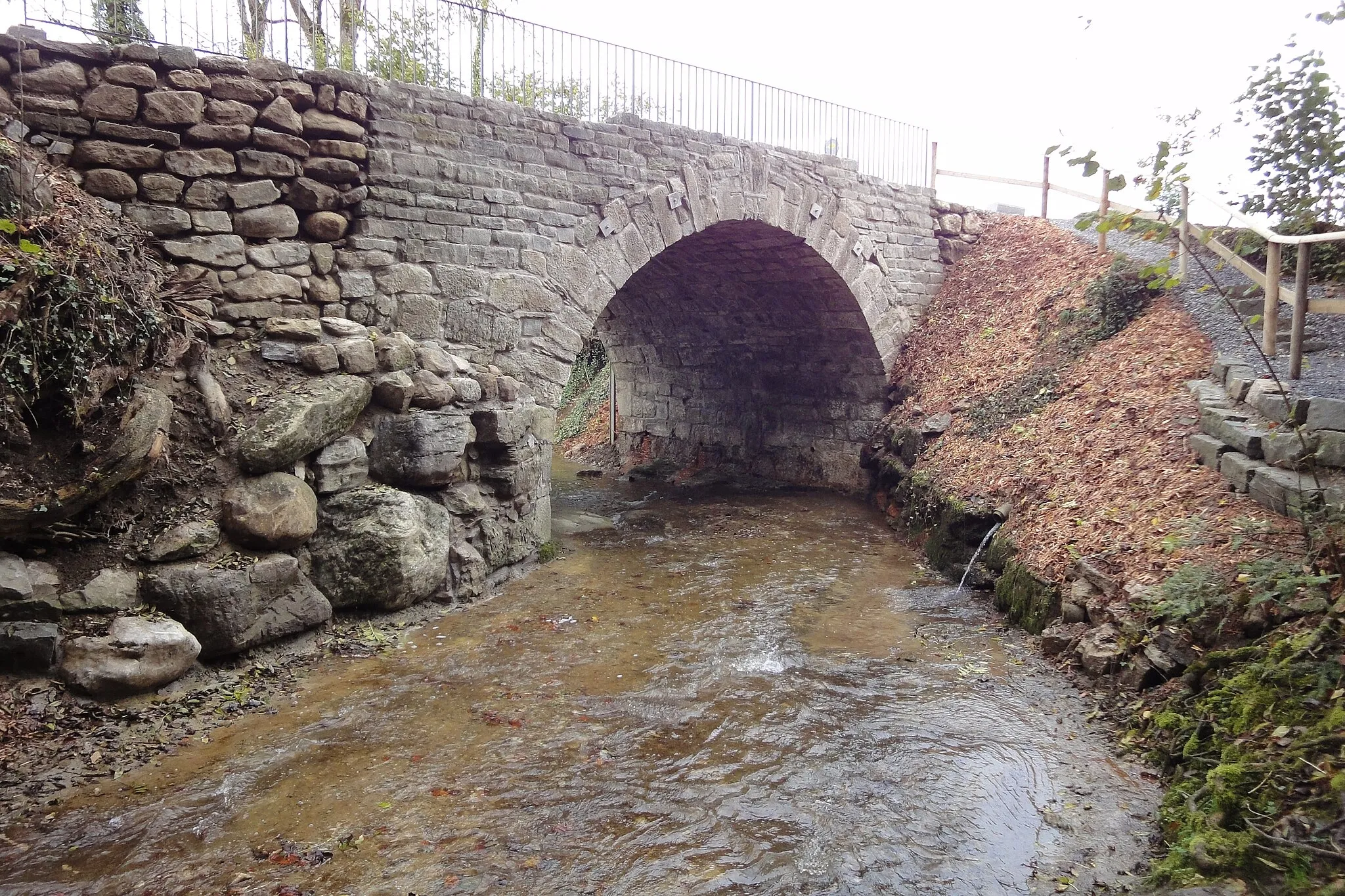 Photo showing: Römerbrücke bei Hellbühl