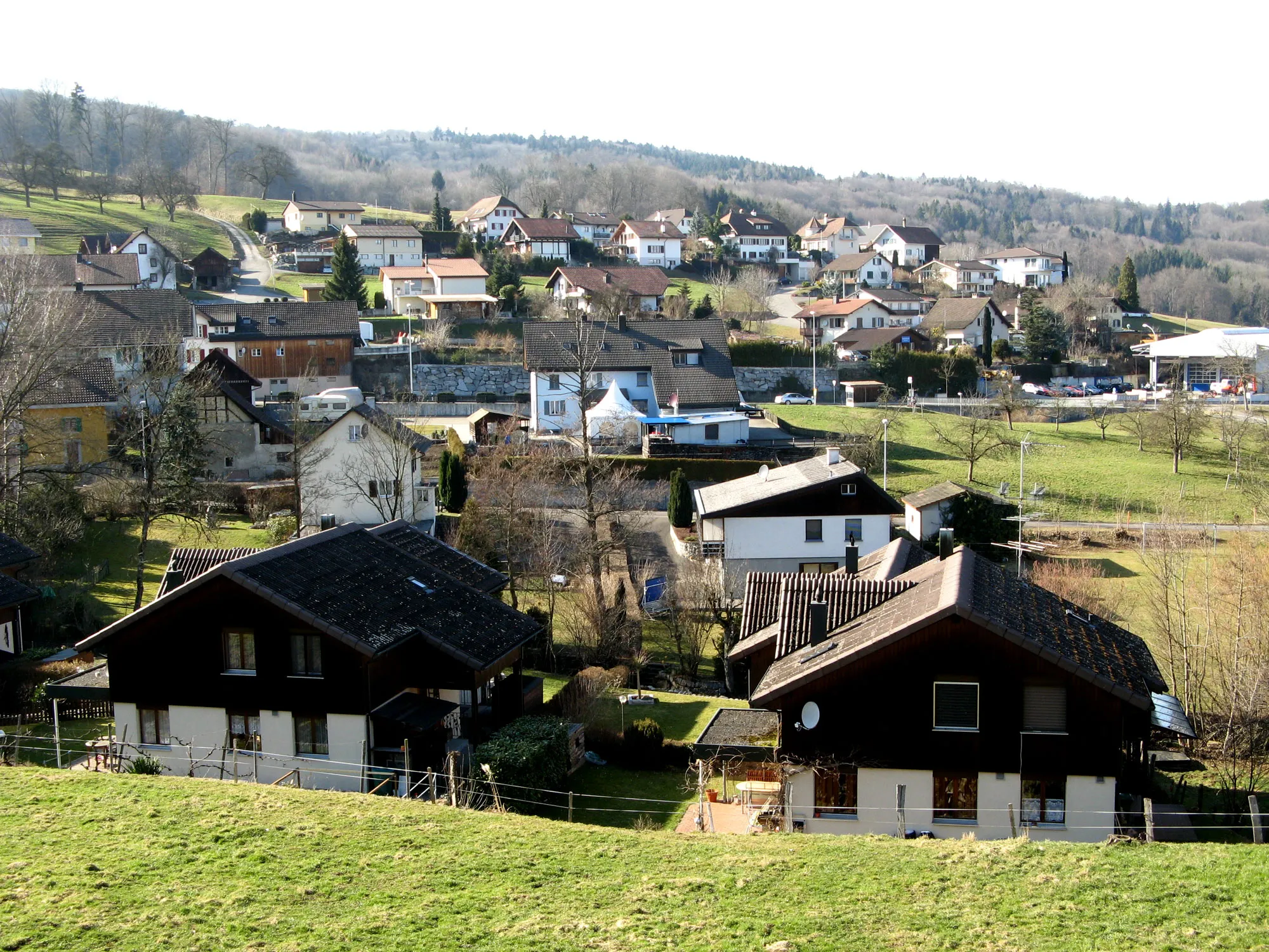 Photo showing: Dorfzentrum von Hilfikon