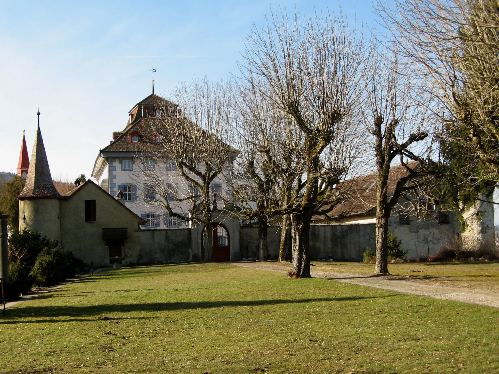 Photo showing: Schloss Hilfikon, von der Südseite aus gesehen