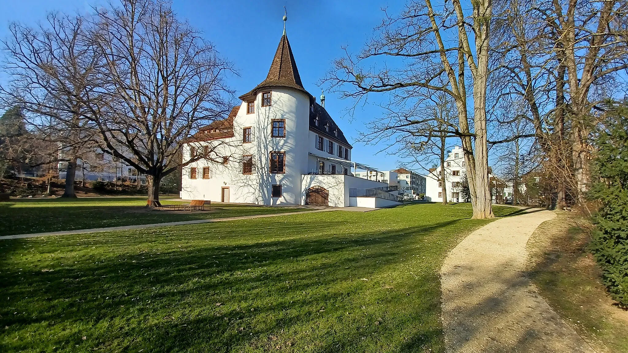 Photo showing: Schloss Binningen von Süden, Februar 2023