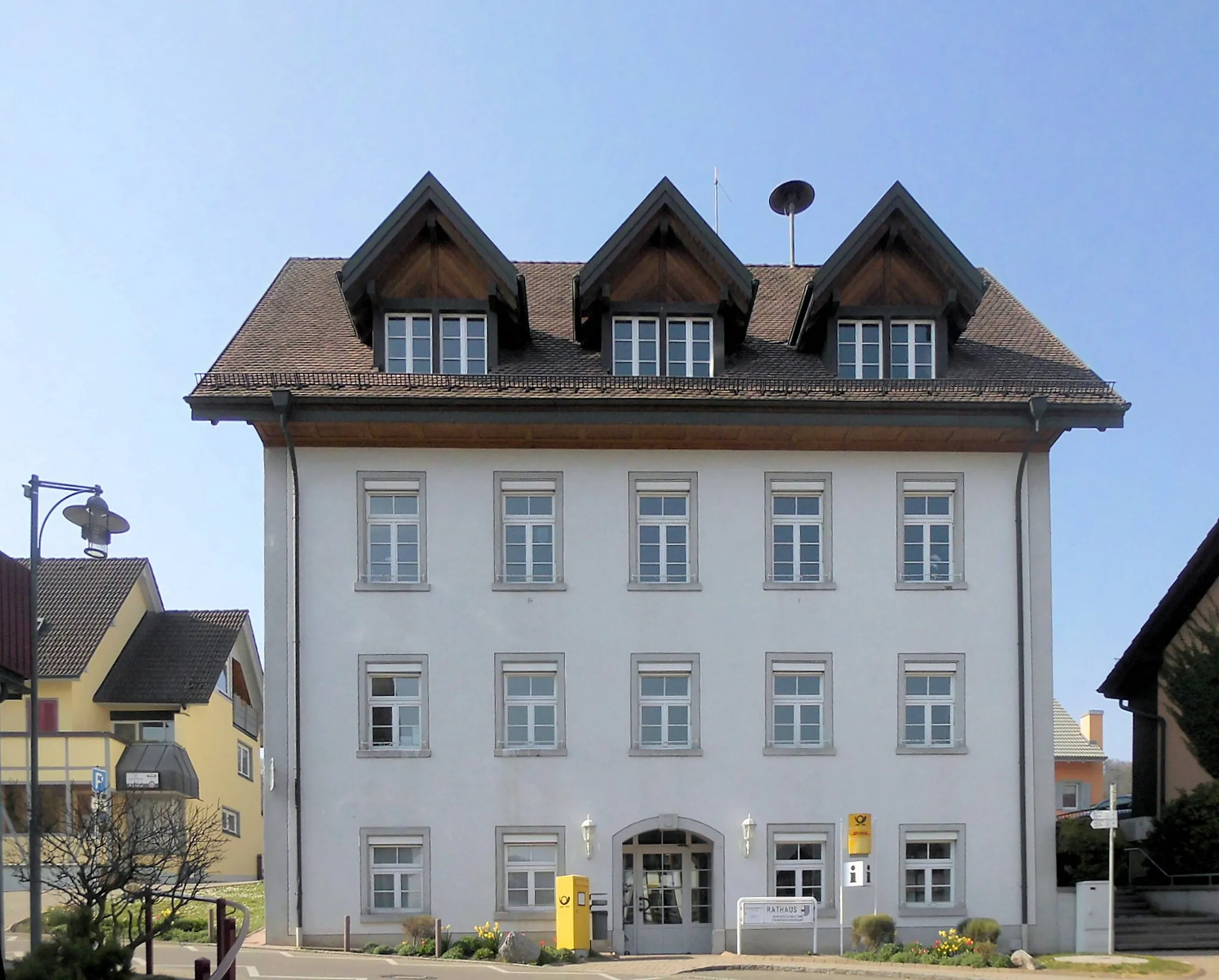 Photo showing: Rathaus mit Poststation der Gemeinde Hohentengen am Hochrhein