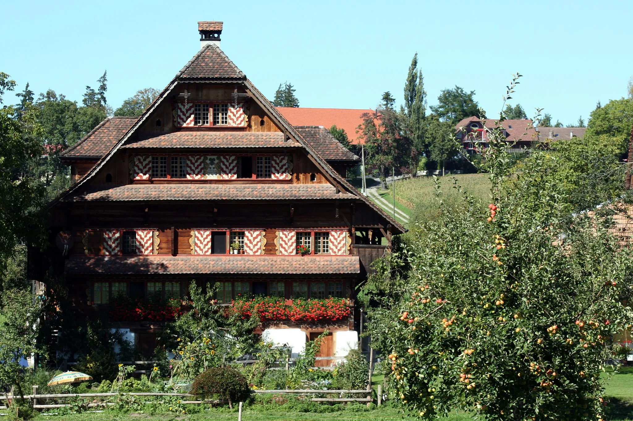 Photo showing: Bauernhaus, Unter Rot, Ruswil
