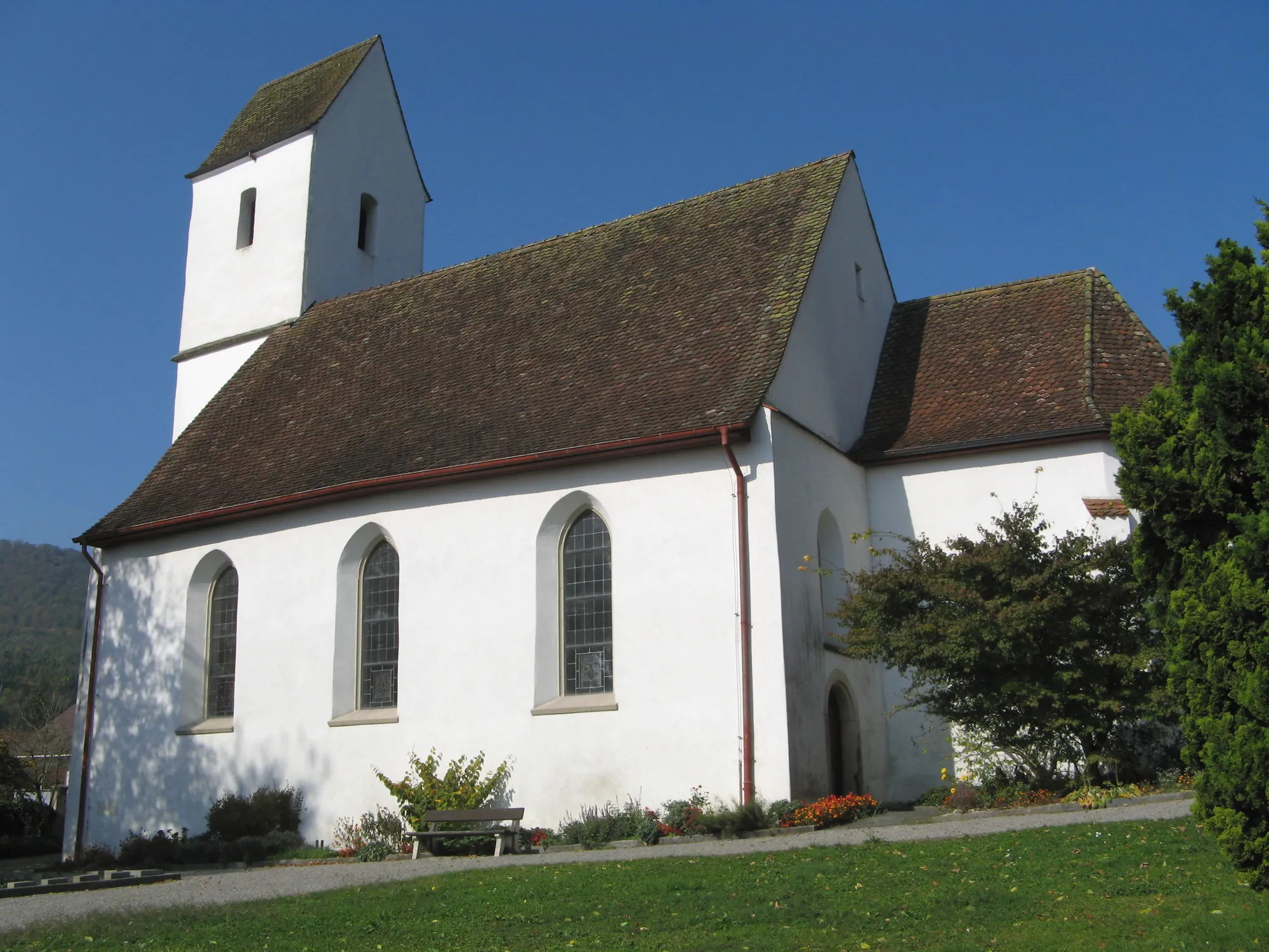 Photo showing: Reformierte Kirche Auenstein