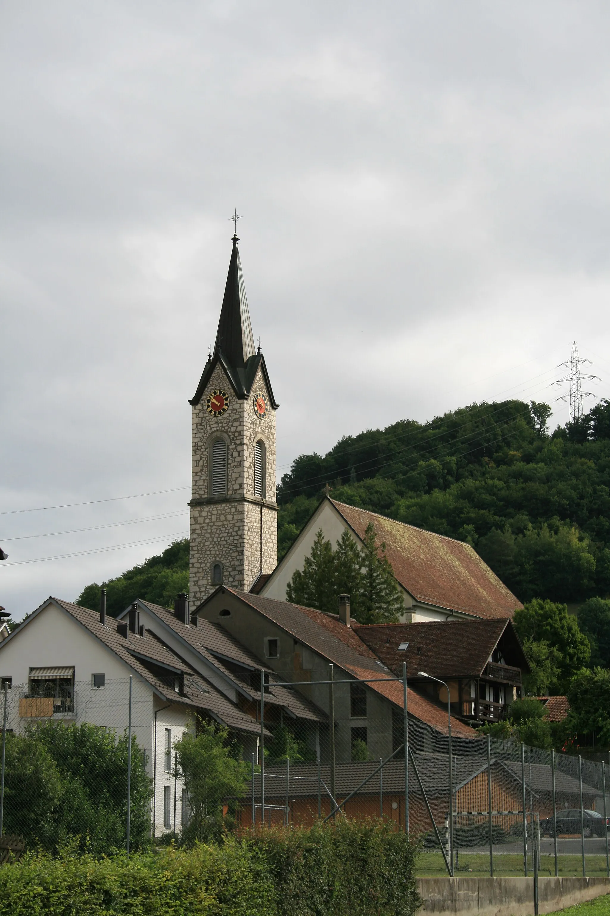 Photo showing: Rom.-cath. Church, Unterendingen AG, Switzerland