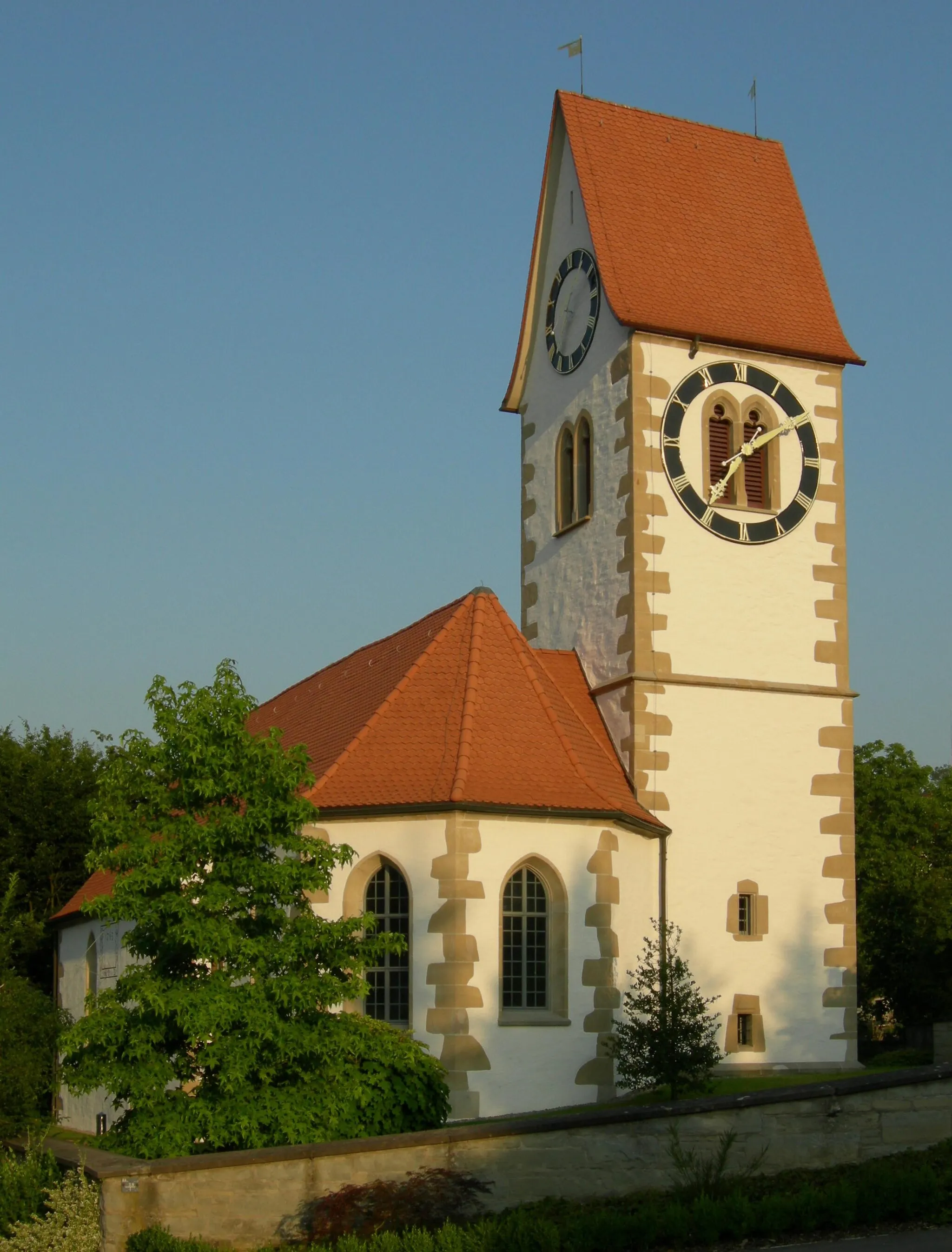 Photo showing: The reformed church of Knonau, Canton of Zurich, Switzerland.