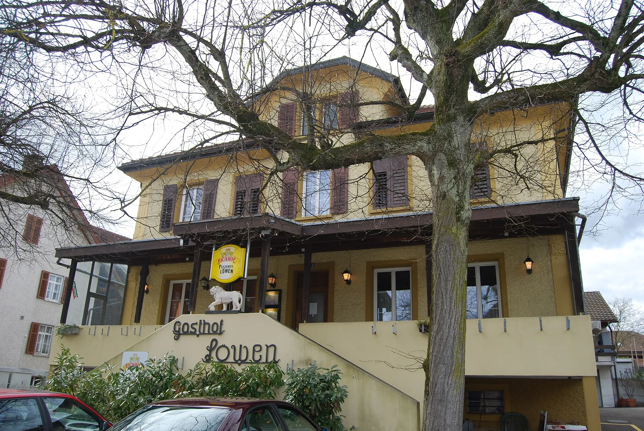 Photo showing: Gasthof Löwen at Scherz, canton of Aargau, Switzerland