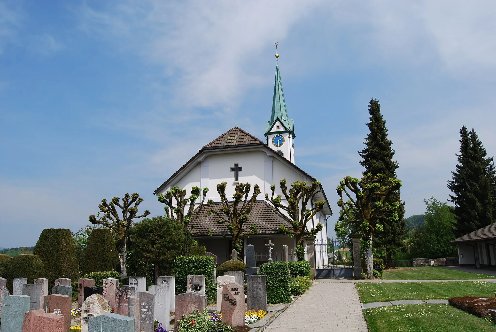 Photo showing: Church of Safenwil, canton of Aargau, Switzerland