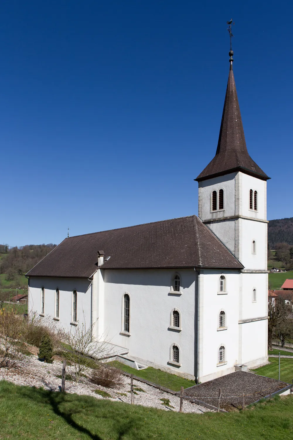Photo showing: Kirche Sankt Imier in Courchapoix (JU)