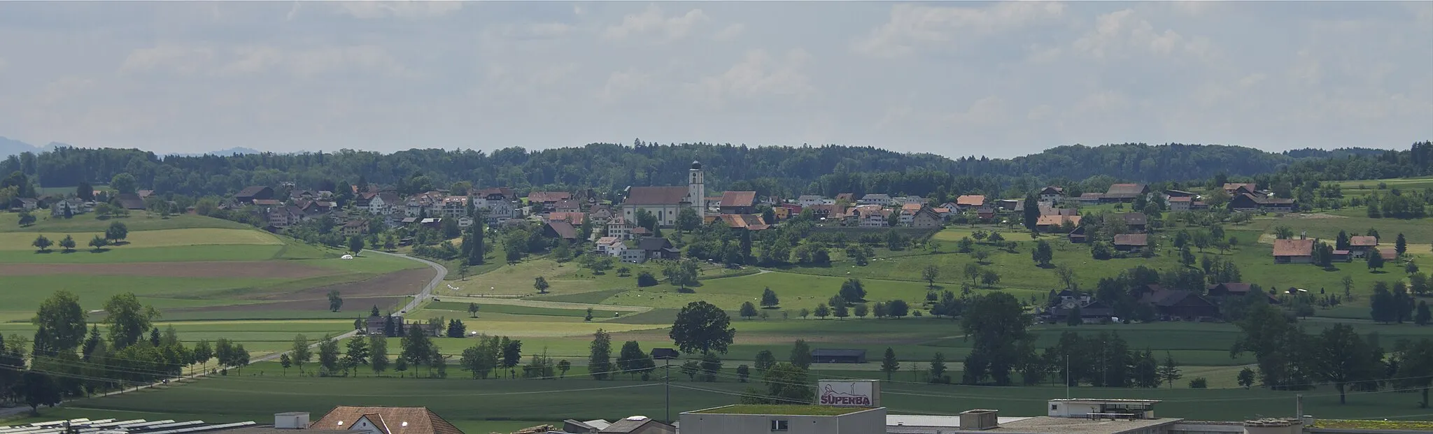 Photo showing: Knutwil von Büron aus gesehen.