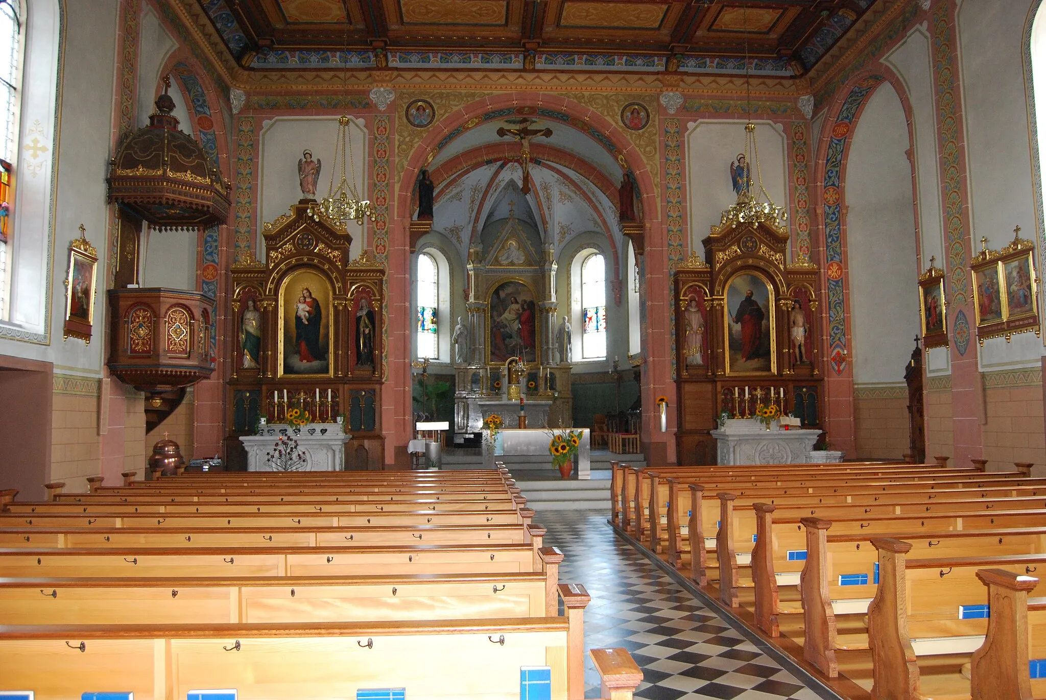 Photo showing: Church of Römerswil, canton of Lucerne, Switzerland