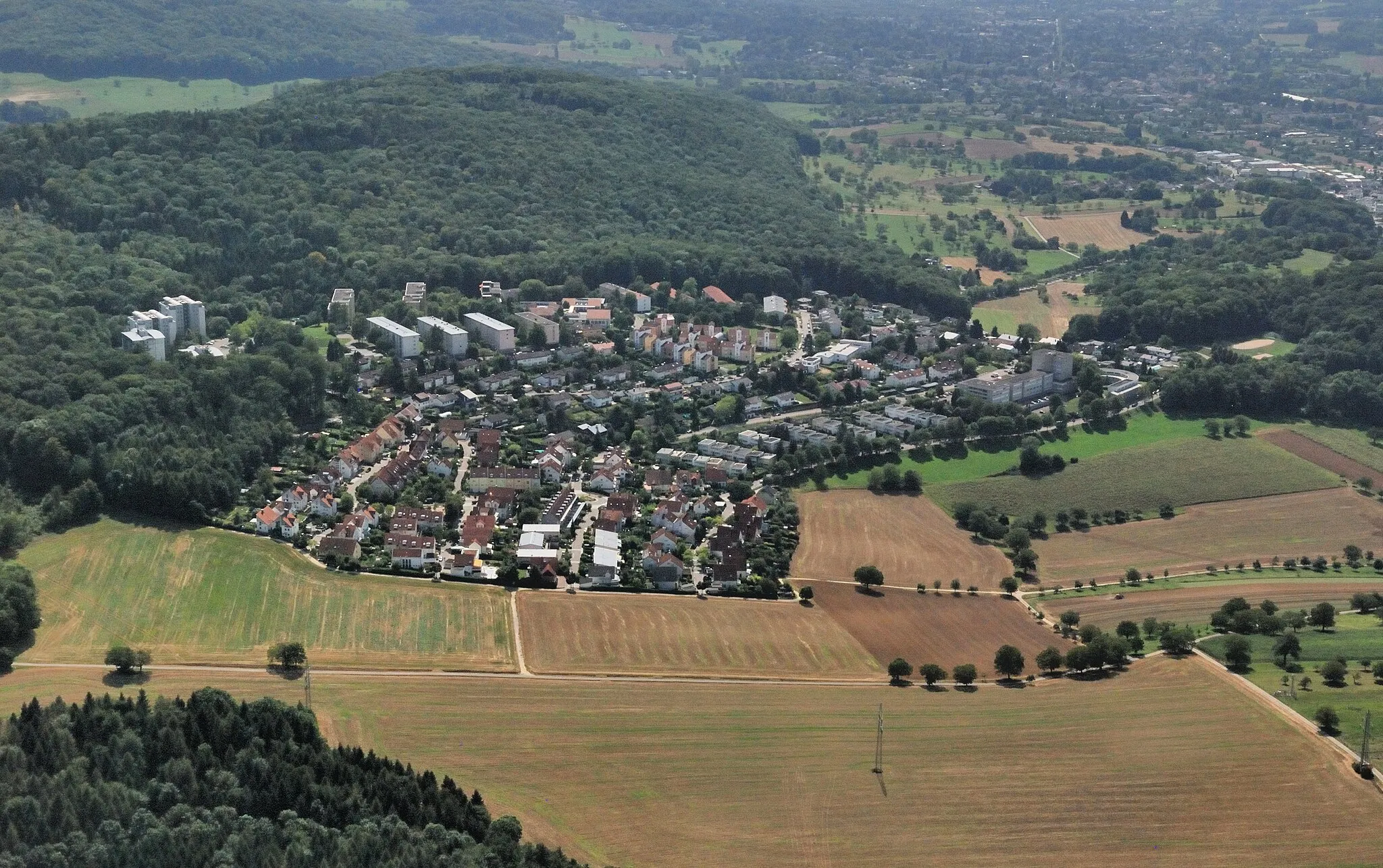 Photo showing: aerial view of Salzert (Lörrach)