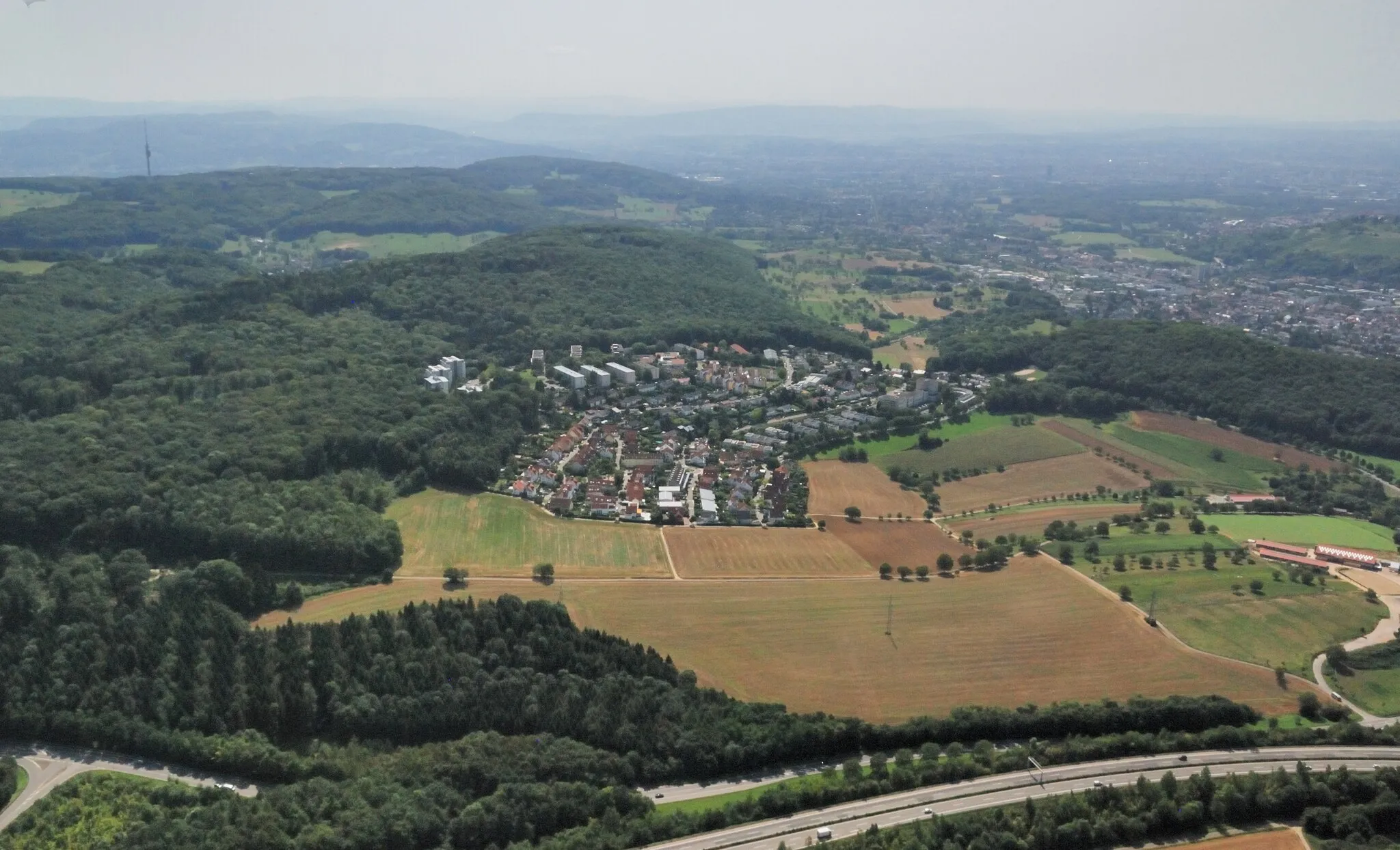 Photo showing: aerial view of Salzert (Lörrach)