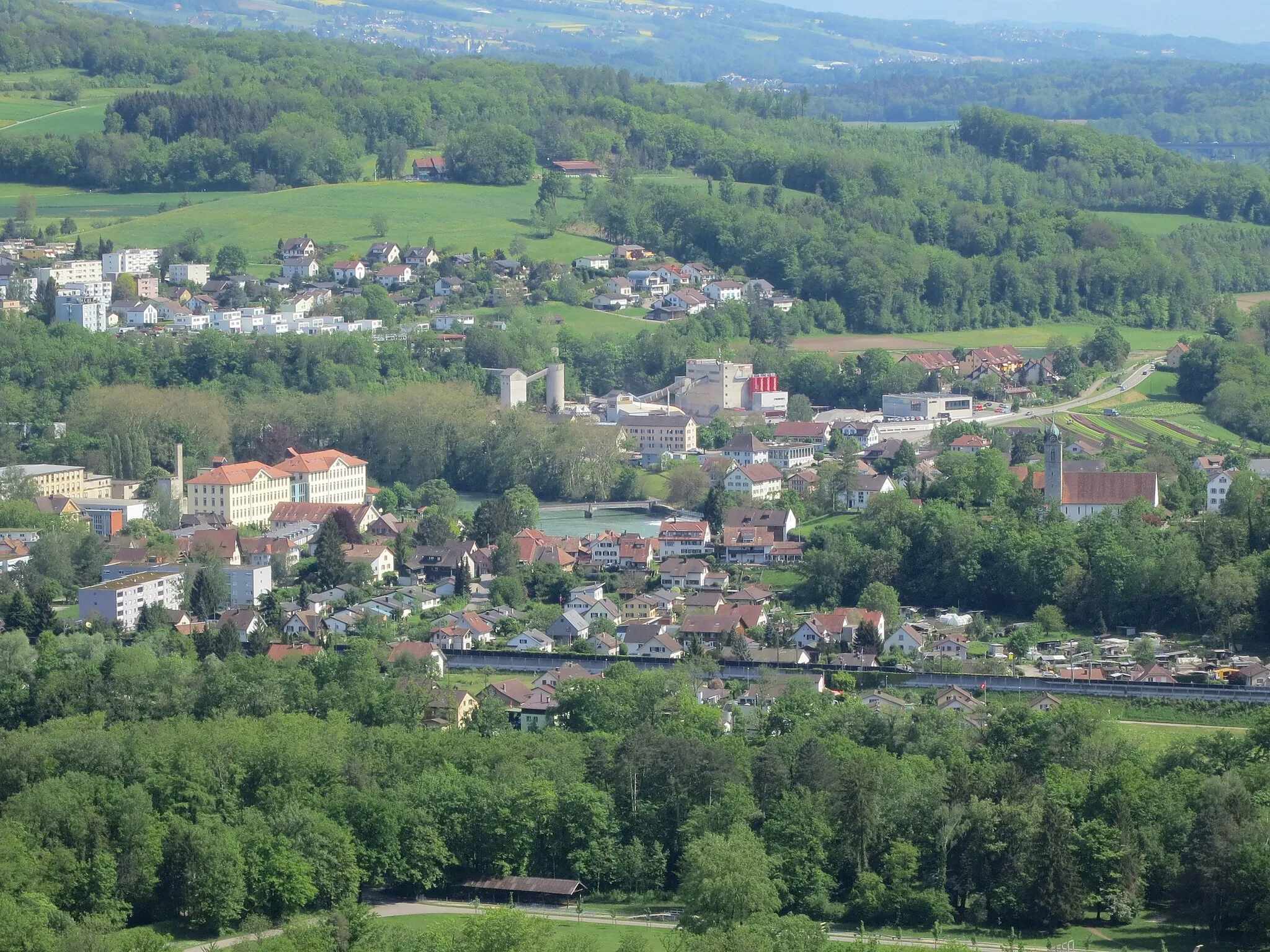 Photo showing: Spinnerei Kunz, Windisch AG, Schweiz
