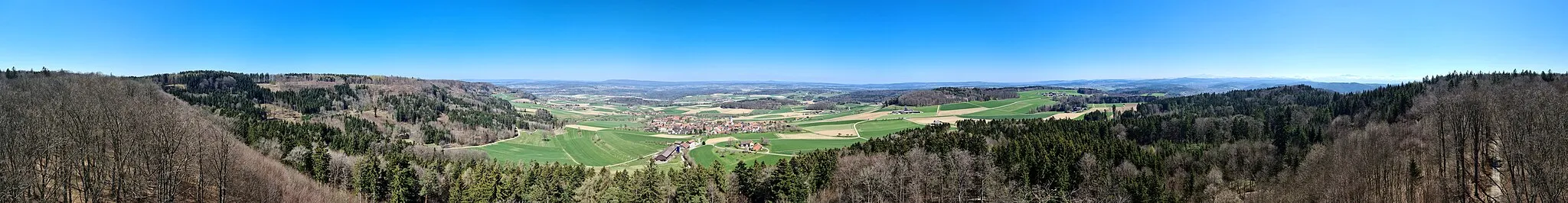 Photo showing: 360° Panorama vom Irchelturm