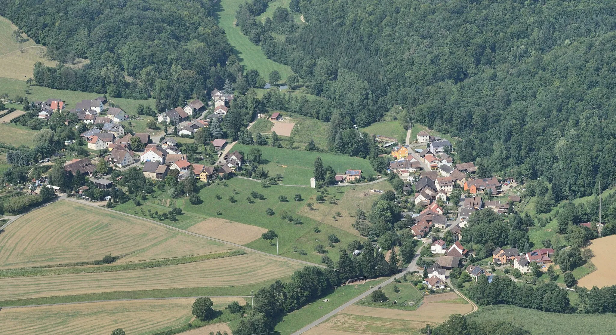Photo showing: aerial view of Egerten and Nebenau