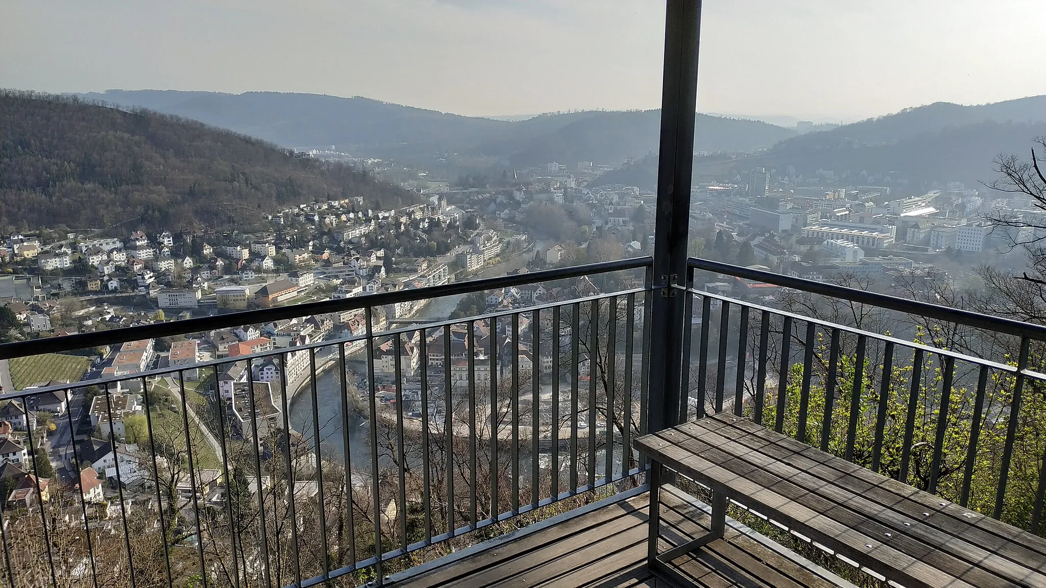 Photo showing: The Geissberg-Chänzeli viewpoint in Baden, Switzerland