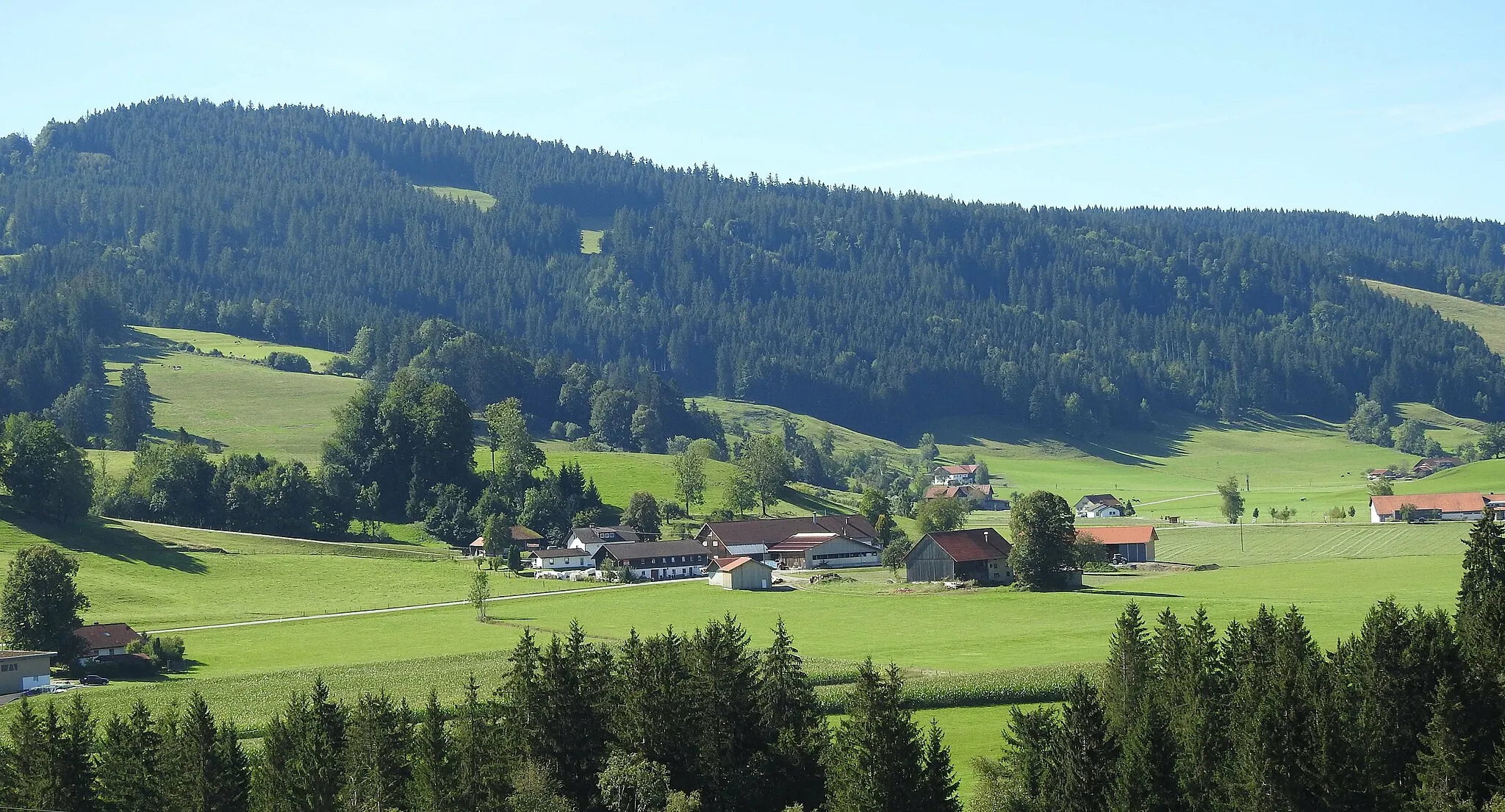 Photo showing: Neppen, Maierhöfen, von Norden