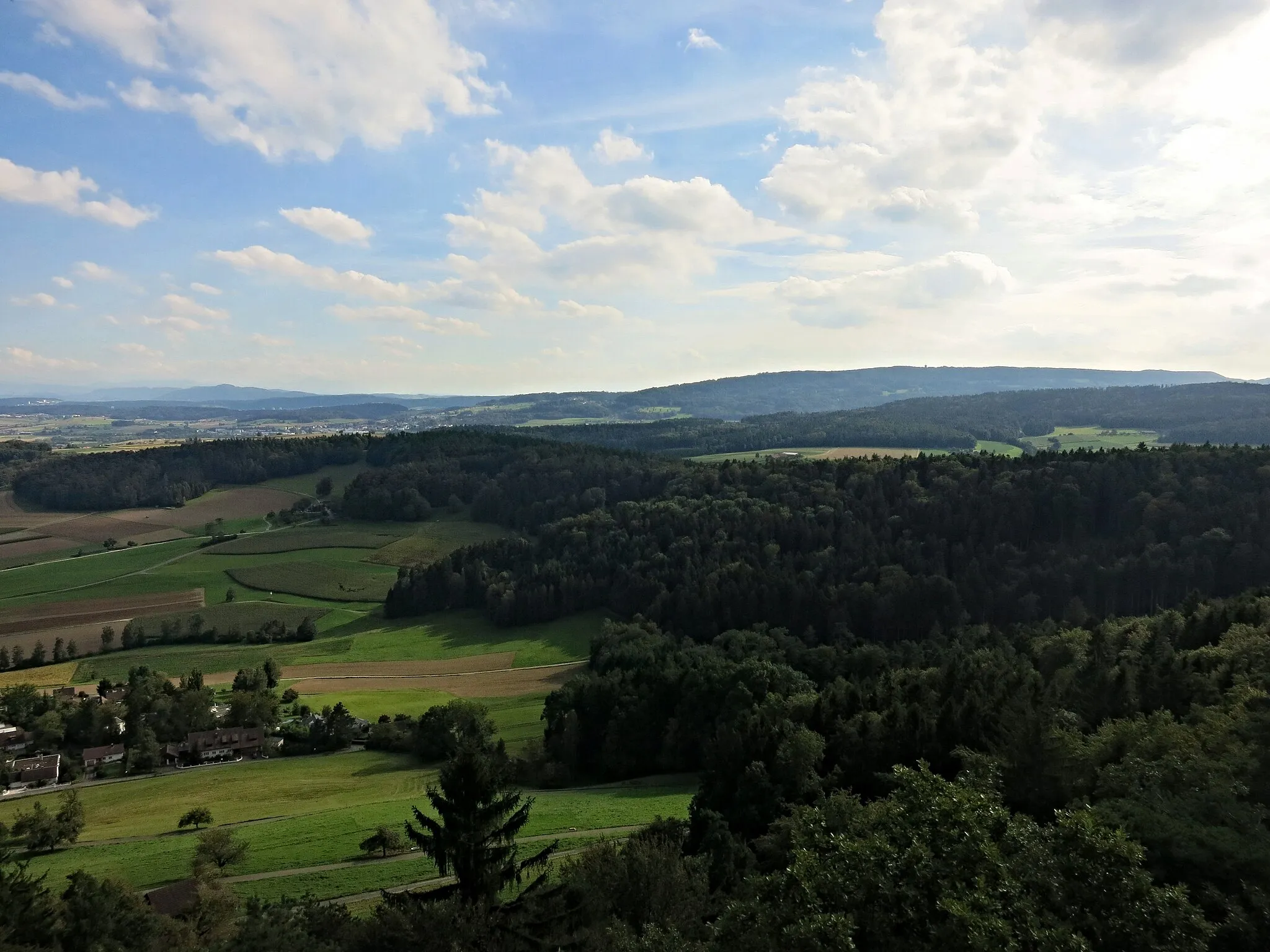 Photo showing: Aussicht vom Stadlerbergturm Richtung Süd Westen