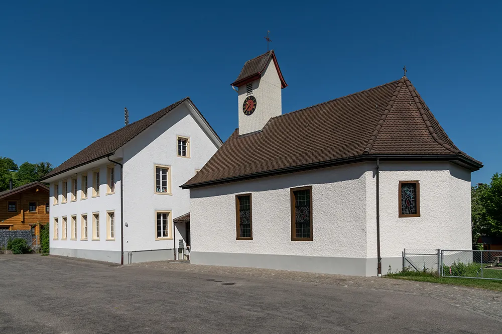 Photo showing: Altes Schulhaus und Josefskapelle in Oberhof (AG)