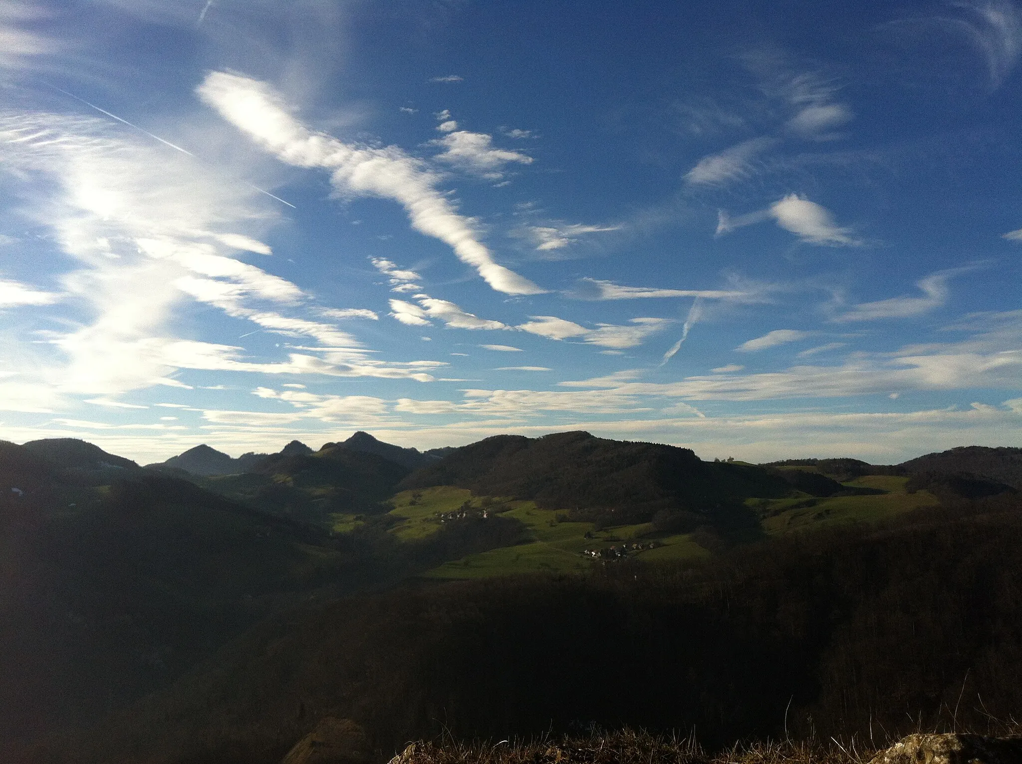 Photo showing: On Geissfluh 813 m, Olten, View in direction to North, Wisen