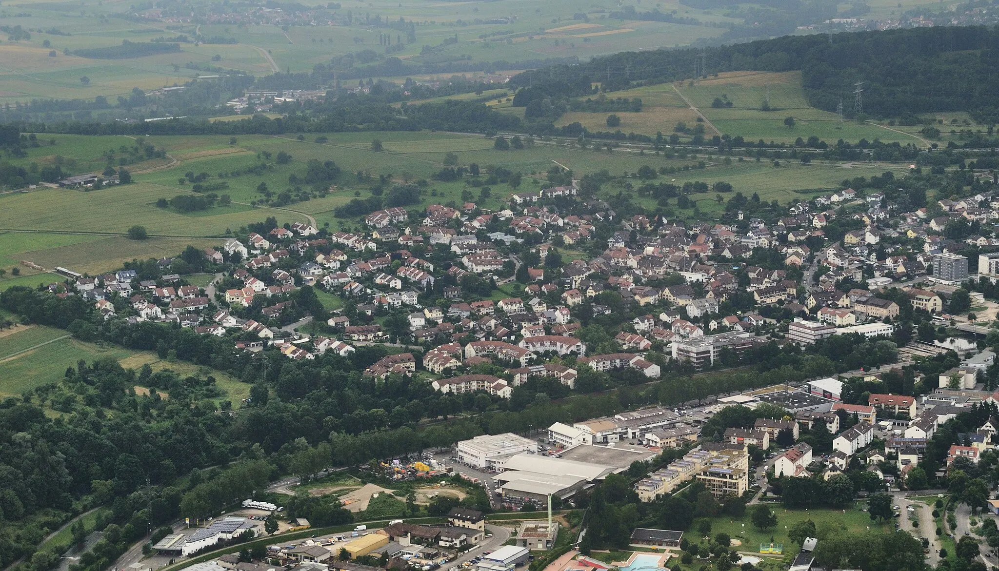 Photo showing: Lörrach: aerial view of Tumringen