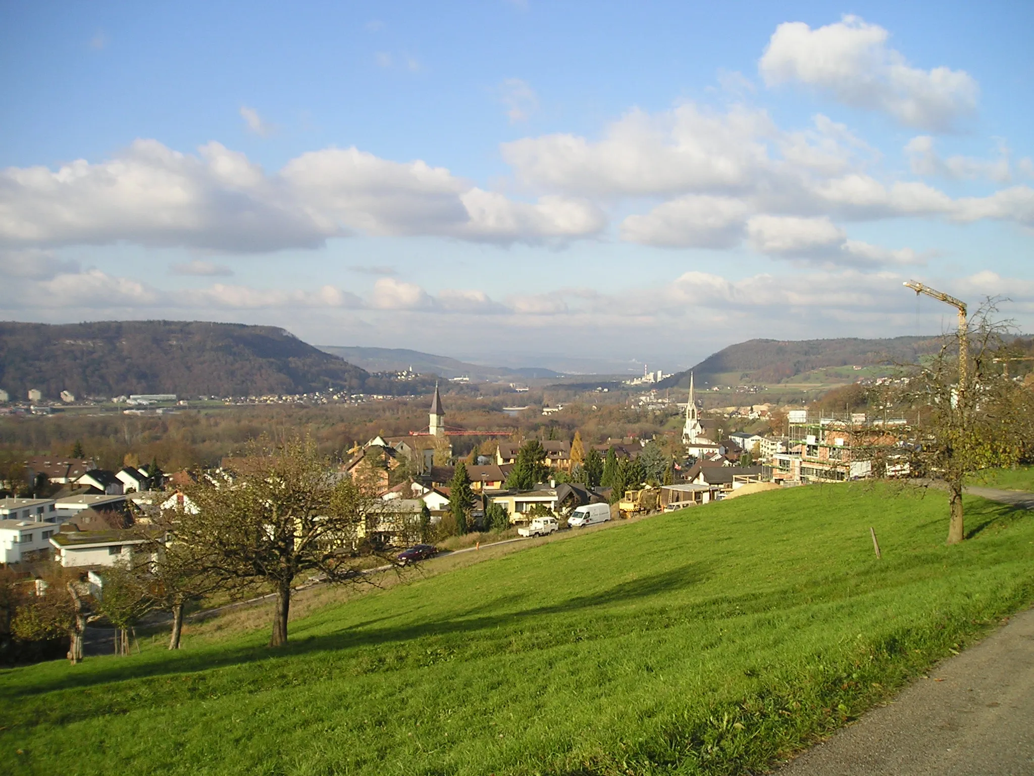 Photo showing: Blick von der Geisslistrasse auf Gebenstorf, Schweiz