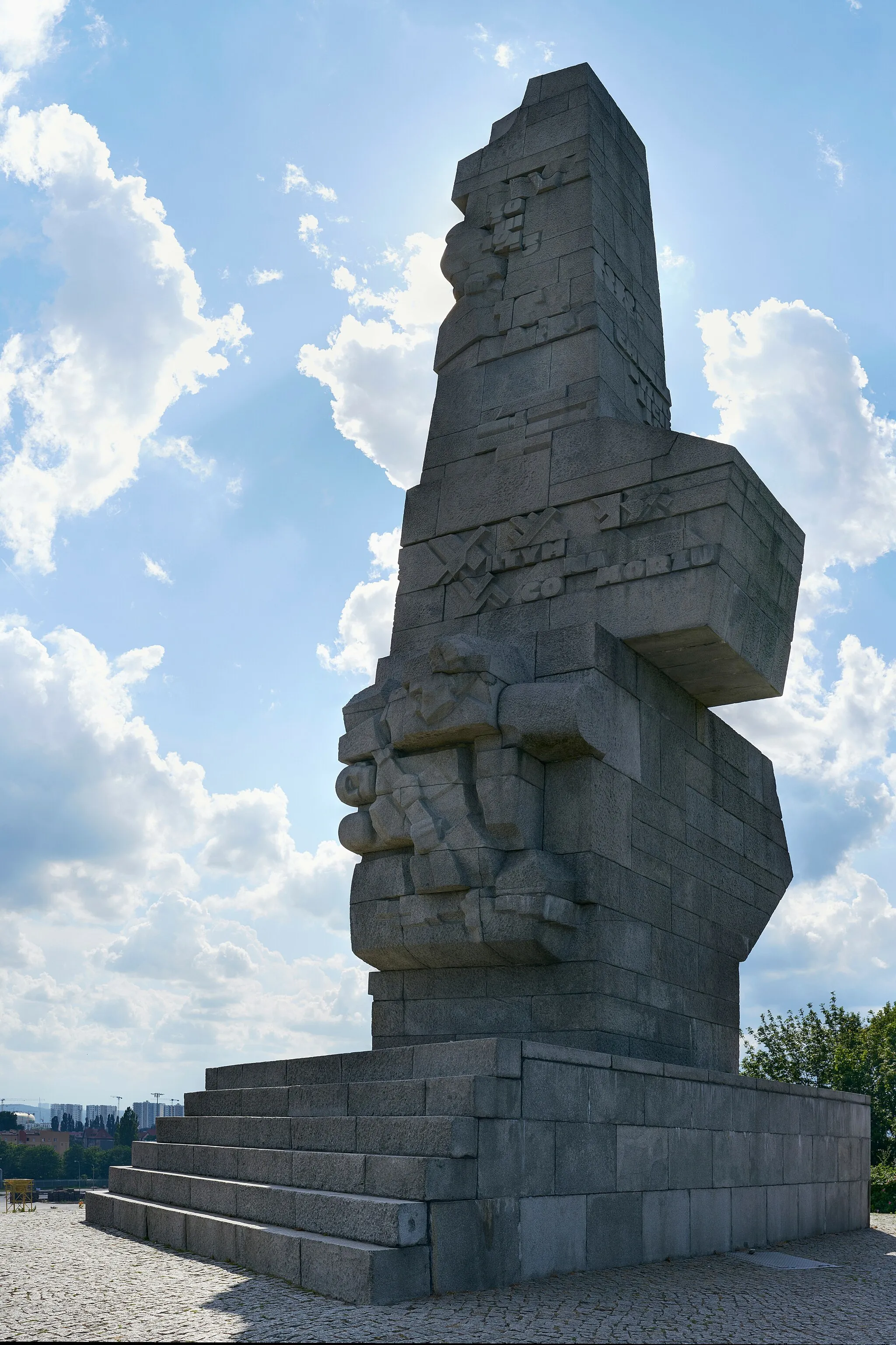 Photo showing: westerplatte monument seen from NE