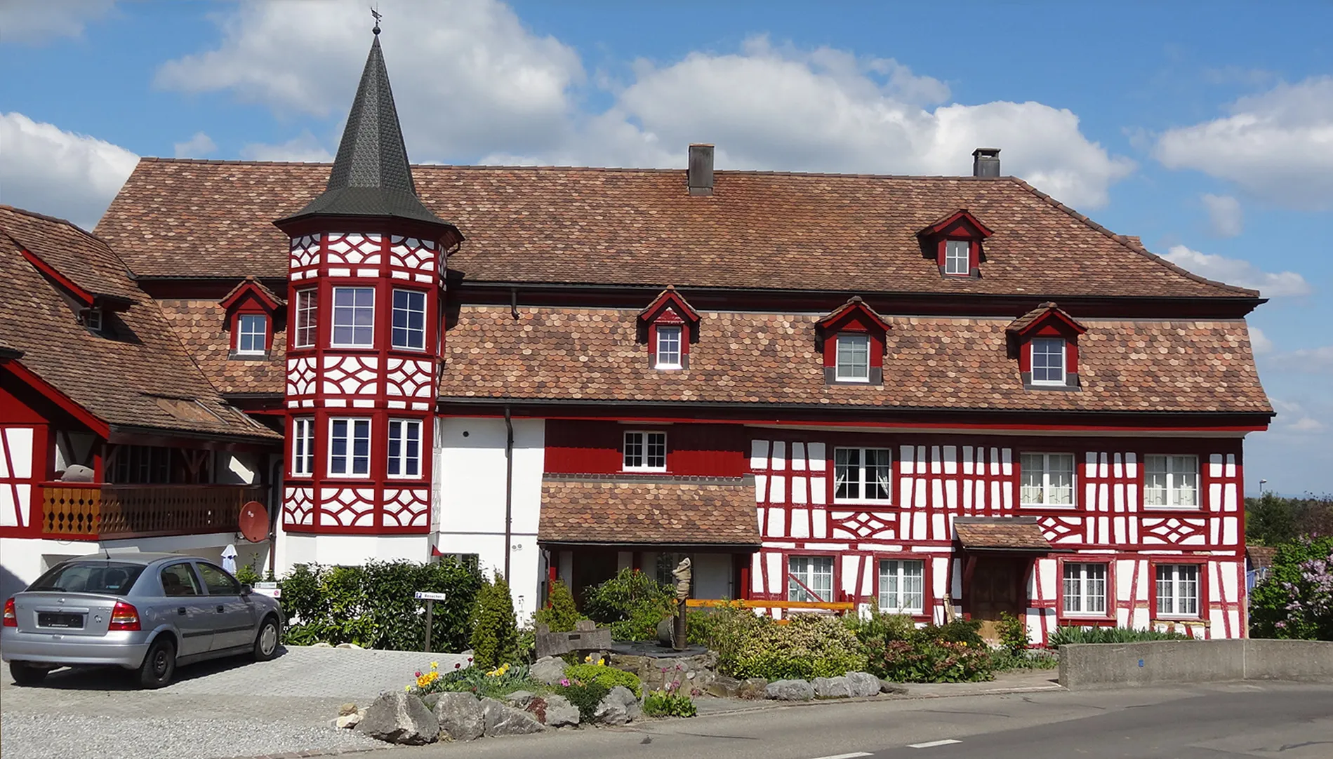 Photo showing: Timber framed house in Illighausen, Switzerland