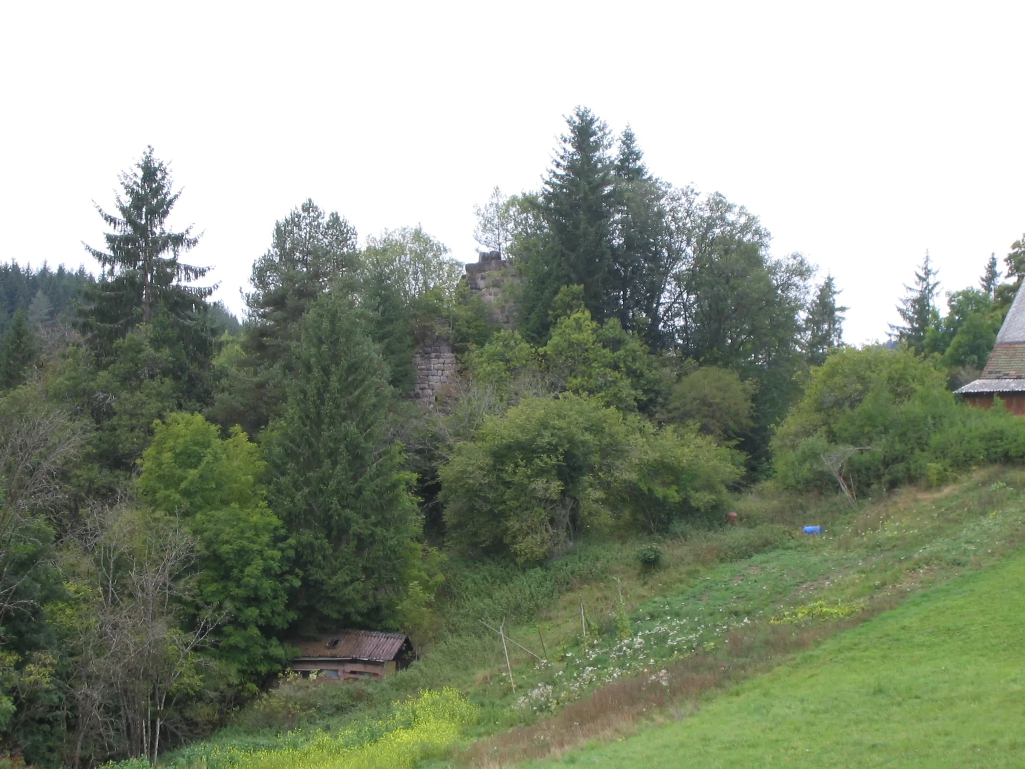 Photo showing: Ruine der Burg Zindelstein