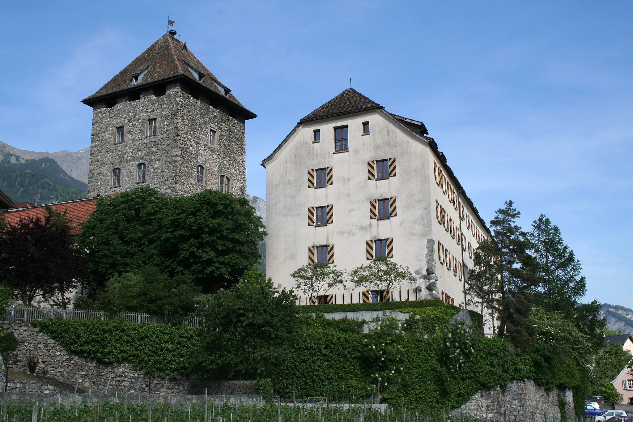 Photo showing: Schloss Brandis in Maienfeld von Westen