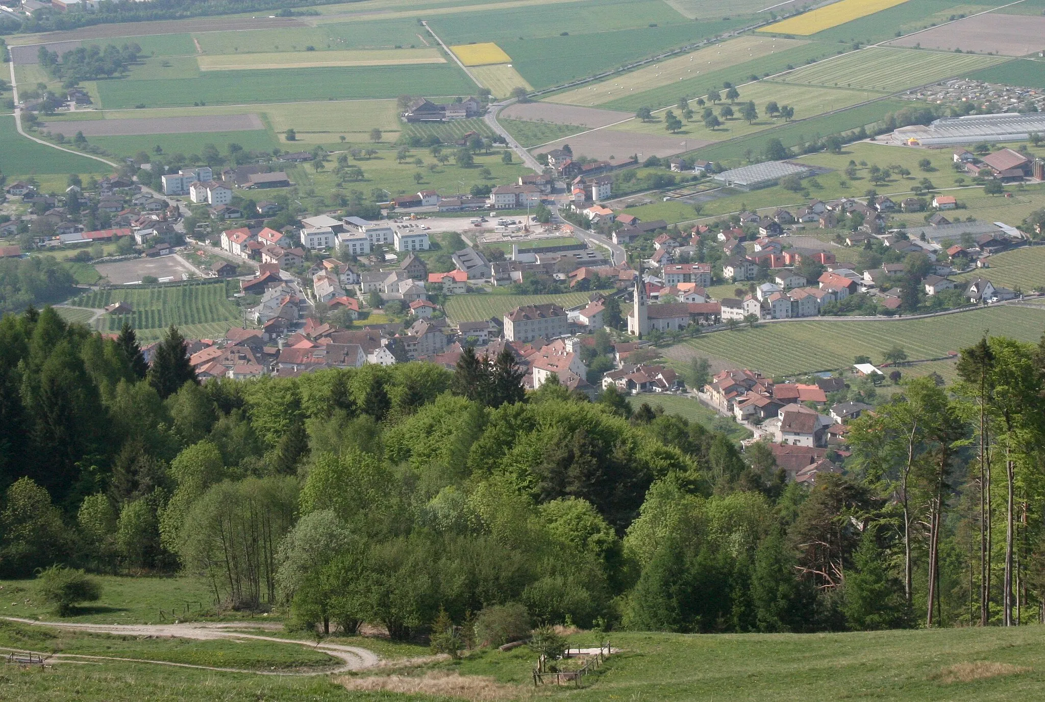 Photo showing: Blick auf Malans