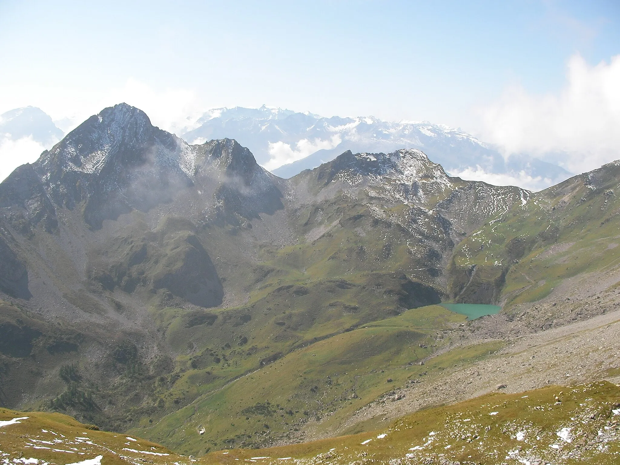 Photo showing: Glegghorn, Oberst See etc taken from the NE (in the Schafalpi area)