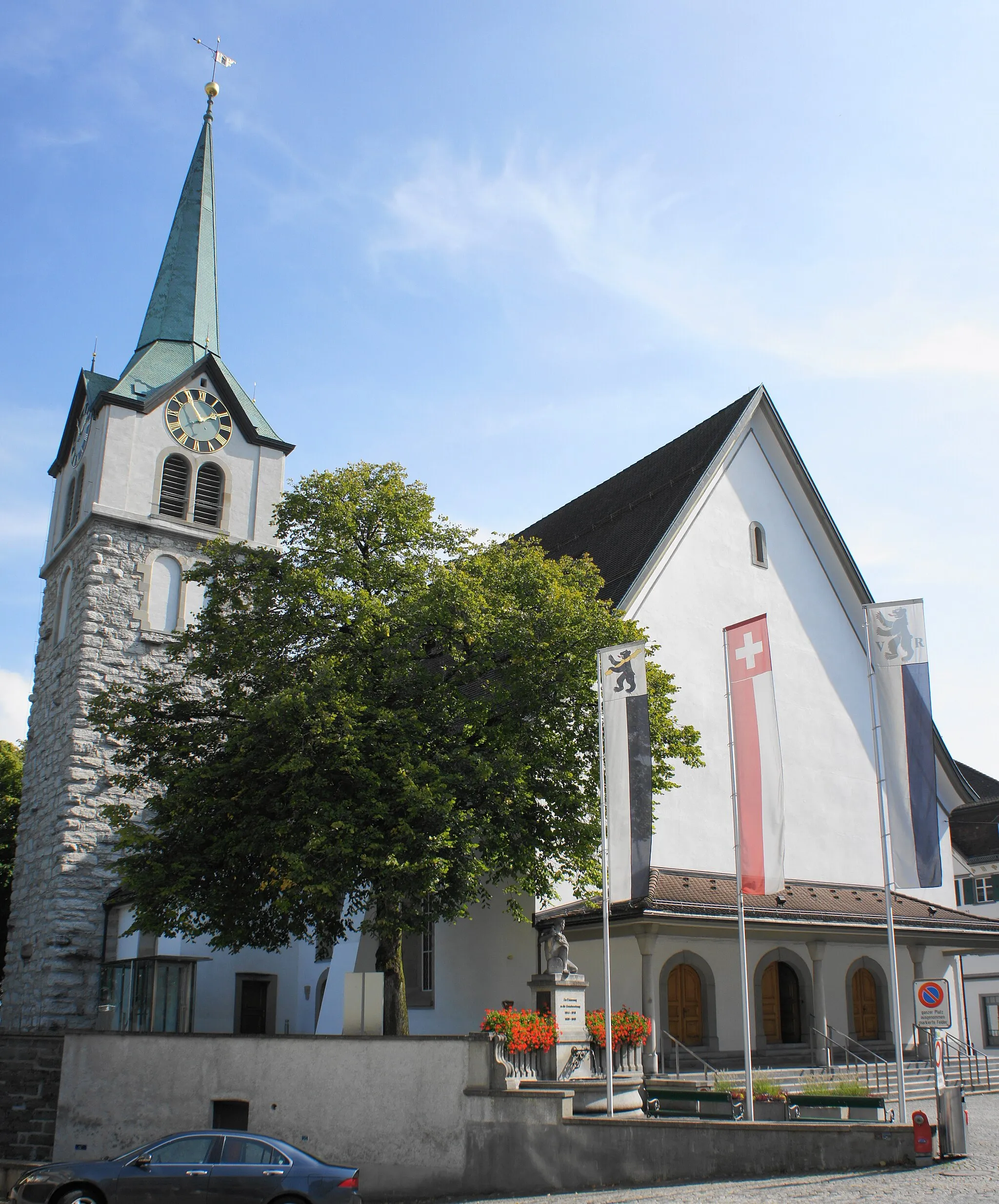 Photo showing: Reformierte Kirche in Herisau, Blick auf die West- und Nord-Fassade
