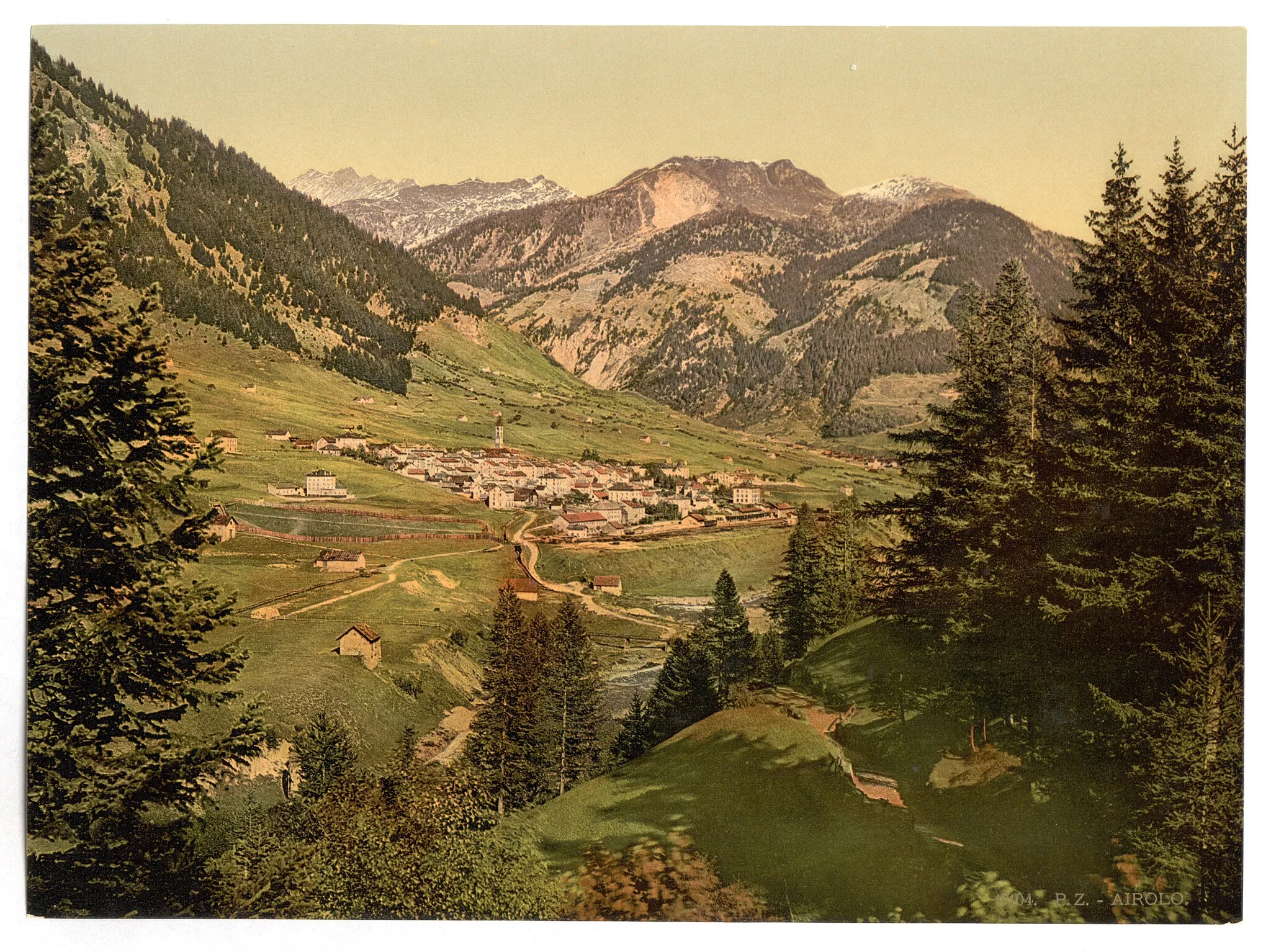 Photo showing: Print no. "17104".; Forms part of: Views of Switzerland in the Photochrom print collection.; Title devised by Library staff.