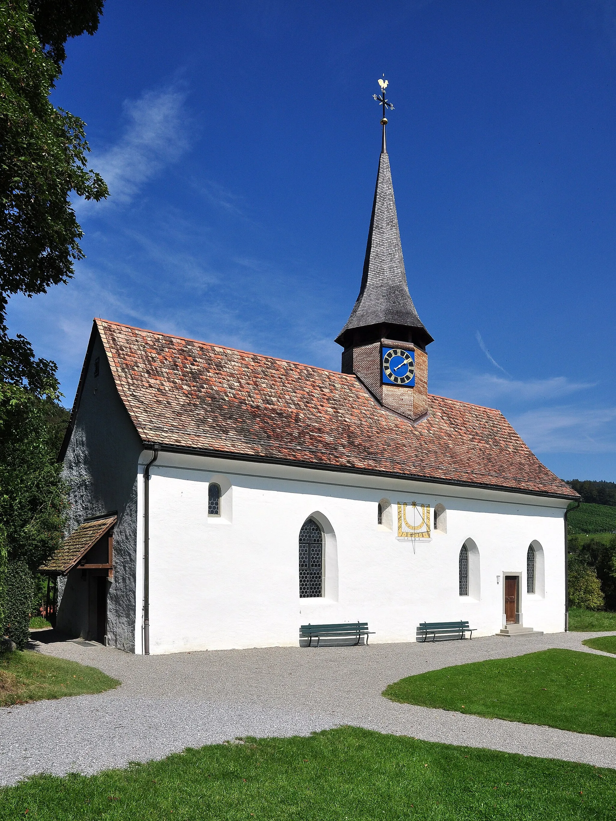 Photo showing: Reformierte Galluskapelle, Chilenbückli in Oberstammheim (Switzerland)