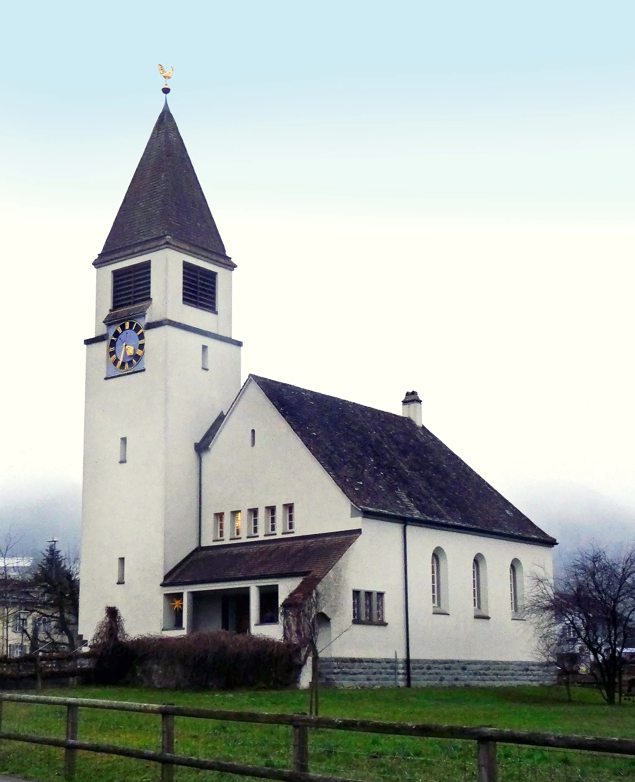 Photo showing: Protestant church of Mammern, Switzerland.