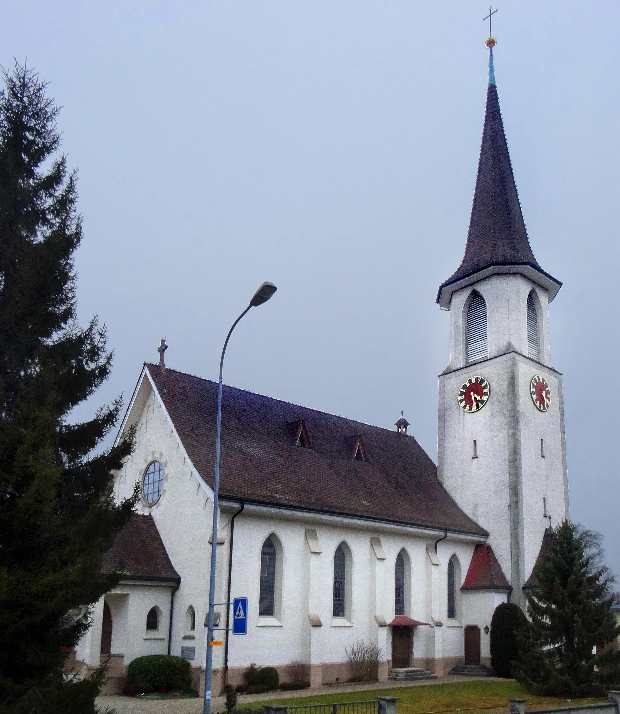Photo showing: Catholic church of Mammern, Switzerland.