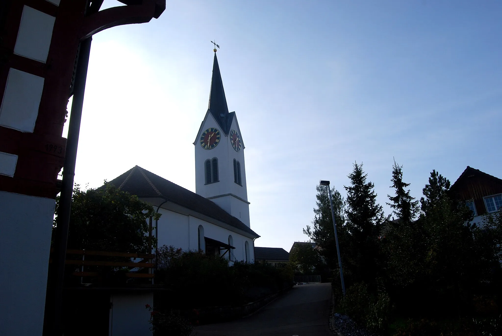 Photo showing: Church of Altikon, canton of Zürich, Switzerland