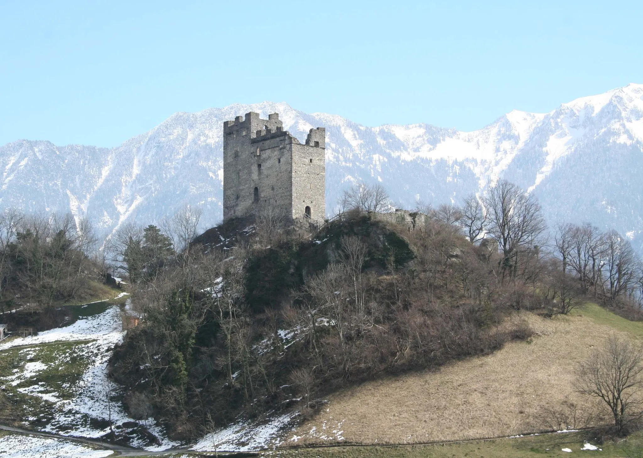 Photo showing: Ruine Wartau