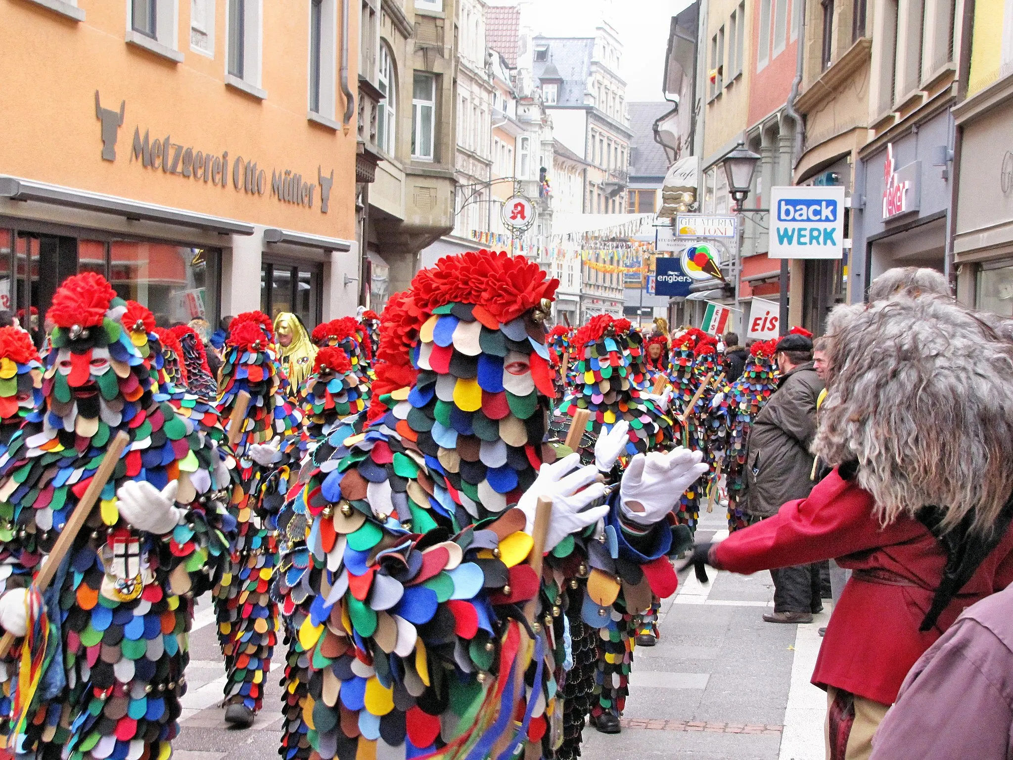 Photo showing: Blätz beim Schnurren während einem Umzug