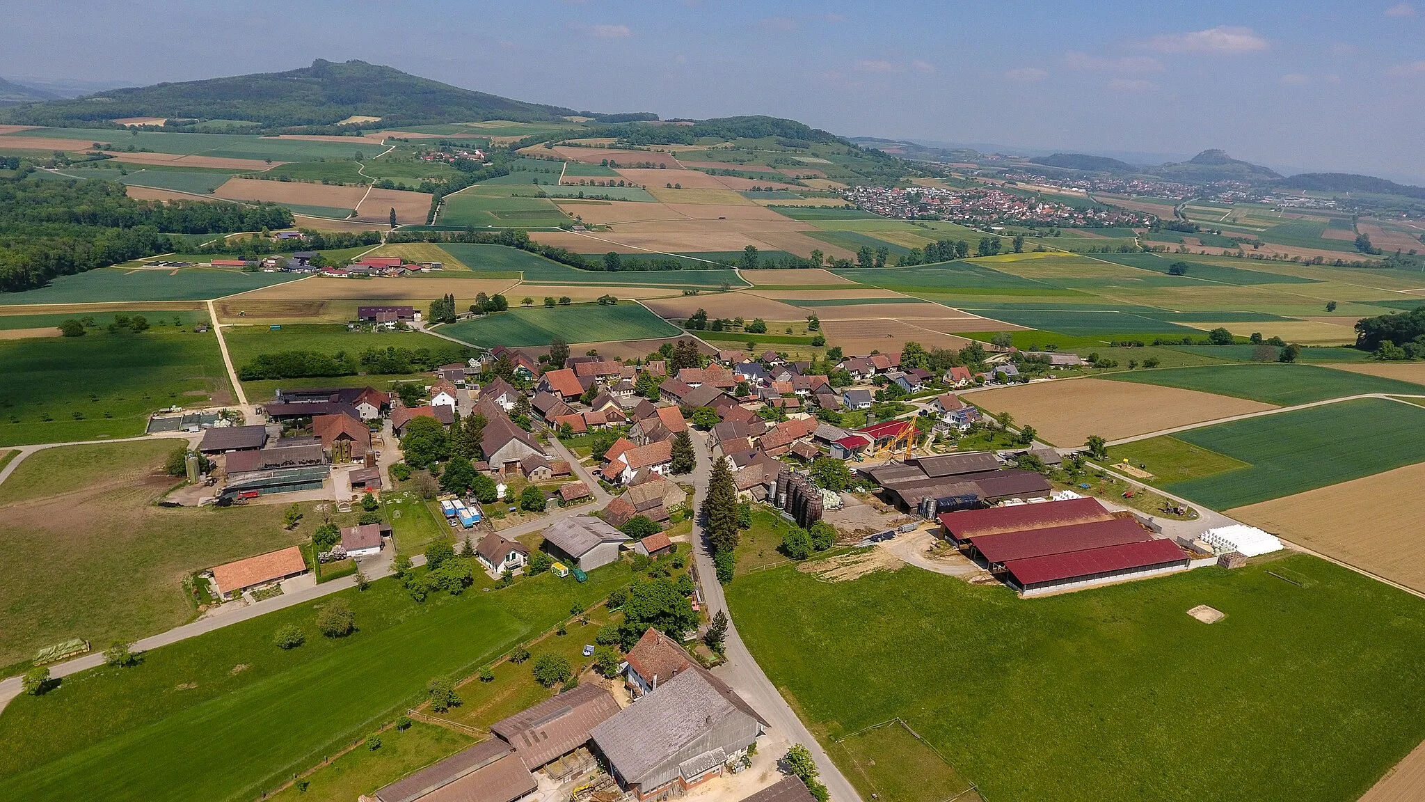 Photo showing: Switzerland, Canton of Schaffhausen, aerial view of Barzheim