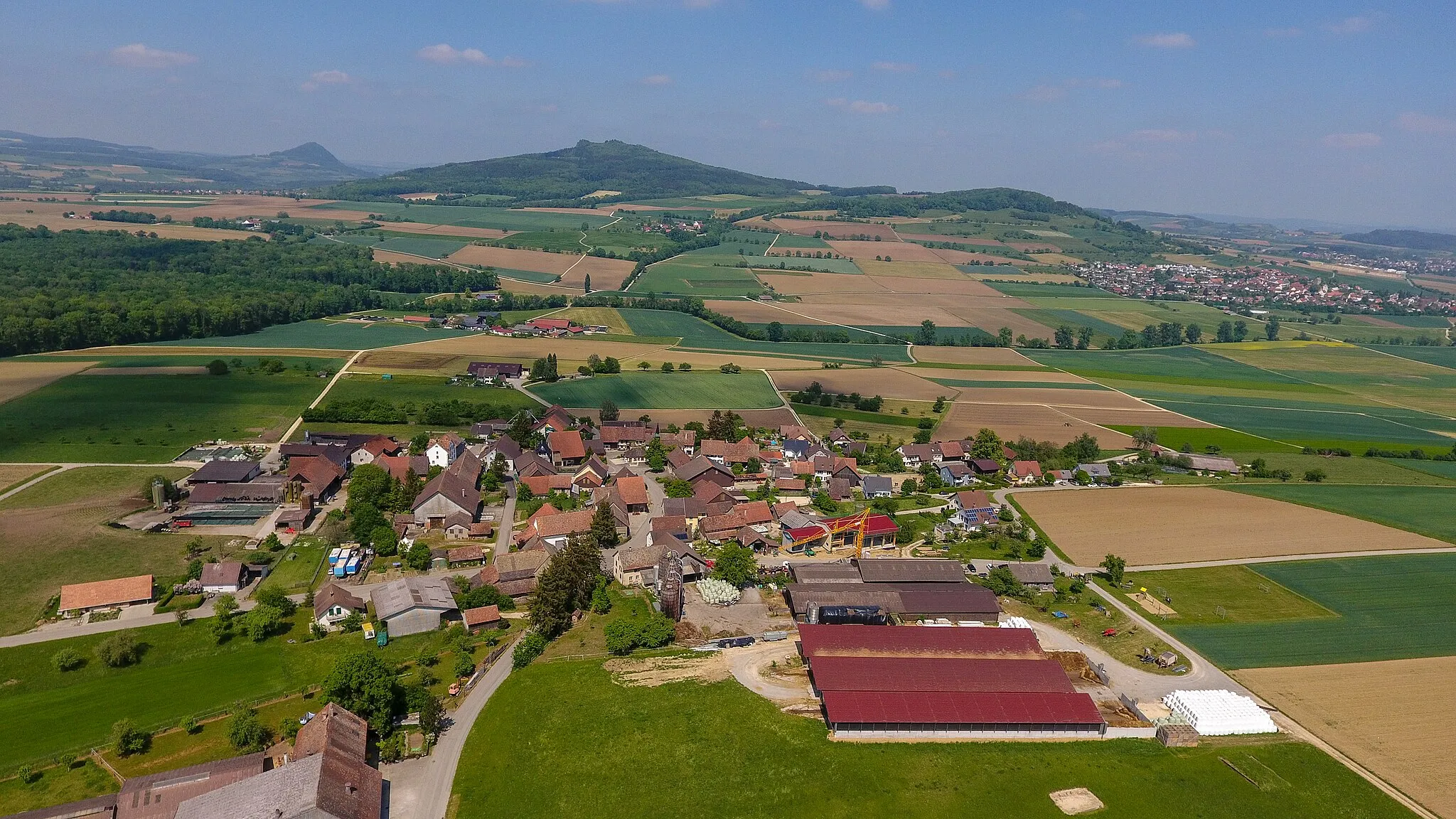 Photo showing: Switzerland, Canton of Schaffhausen, aerial view of Barzheim